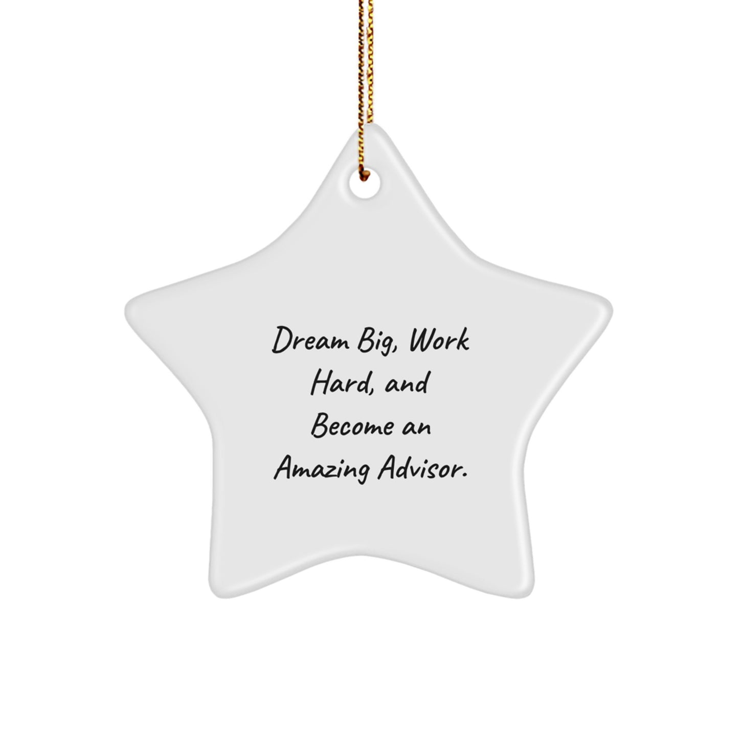 Inspirational Gifts from Men to Amazing Advisor Star Ornaments for Christmas Unique Gifts - Image 1