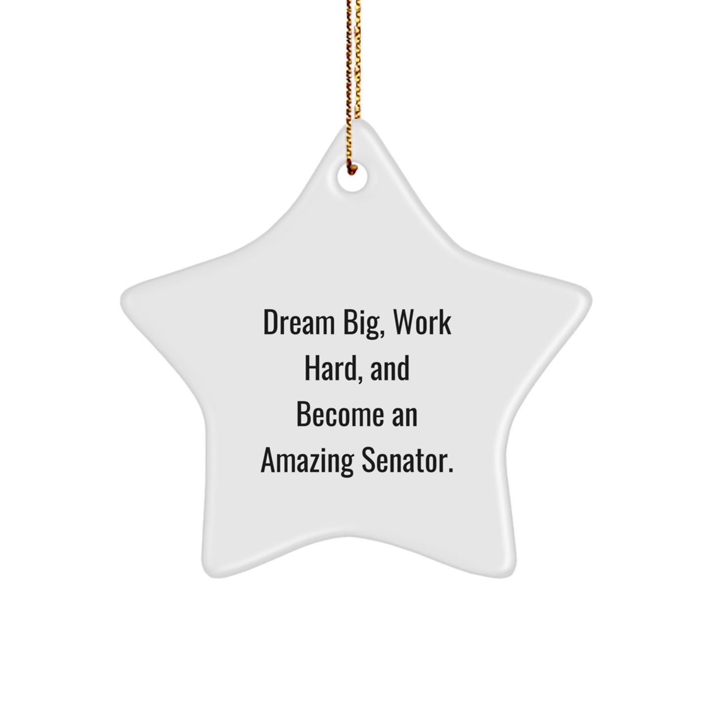Funny Senator Star Ornament Gifts from Men to Senator Friends for Christmas Unique Senator Gifts - Image 1