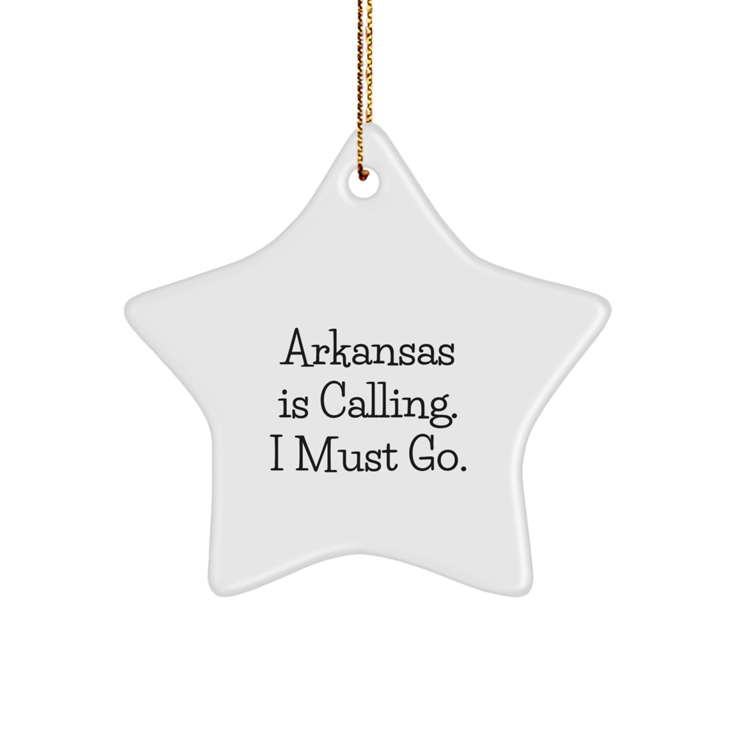 Arkansas Star Ornament Gifts from Men to Women on Christmas Unique - Image 1