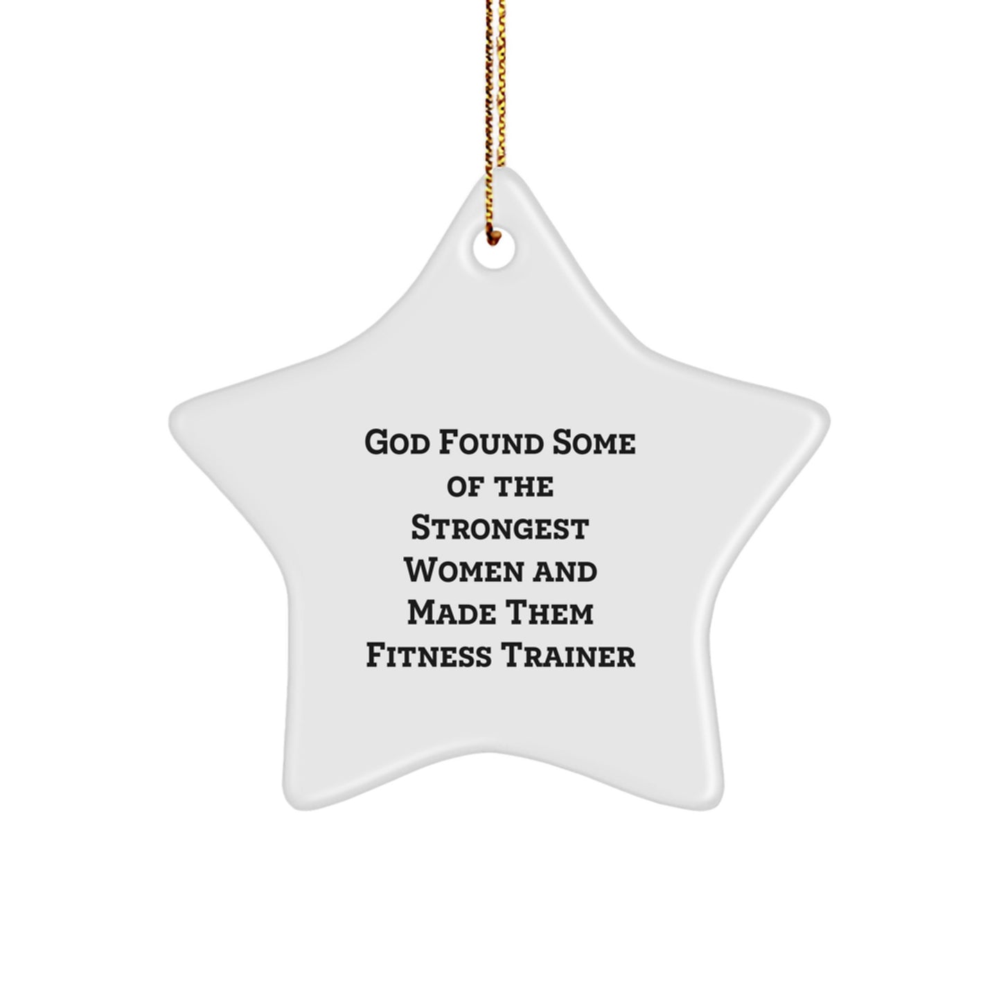 Funny Fitness Trainer Women Star Ornaments Gifts from Men to Fitness Trainer Friends for Christmas Unique Gifts - Image 1