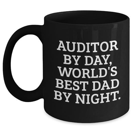 Auditor Gifts, Funny Quote Black Coffee Mugs, Gifts from Family to Auditor, Graduation Unique Gifts, Black Coffee Mug for Auditor - Main