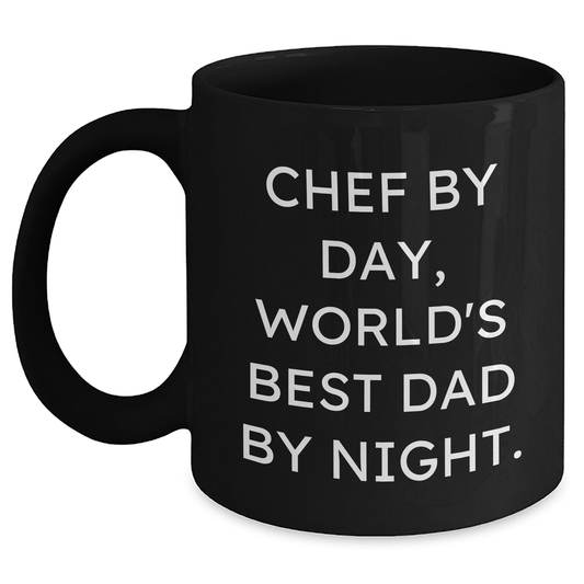 Chef's Delight, Funny Graduation Gifts for Men from Friends - Black Coffee Mug - Main