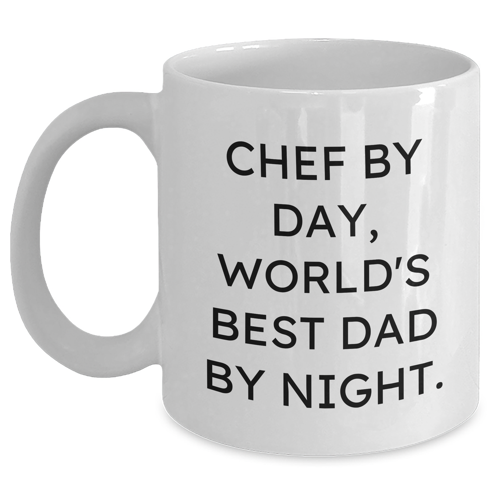 Chef By Day, Funny Gifts for Chefs by Night, White Coffee Mug for Graduation Unique Gifts from Men to Family - Main