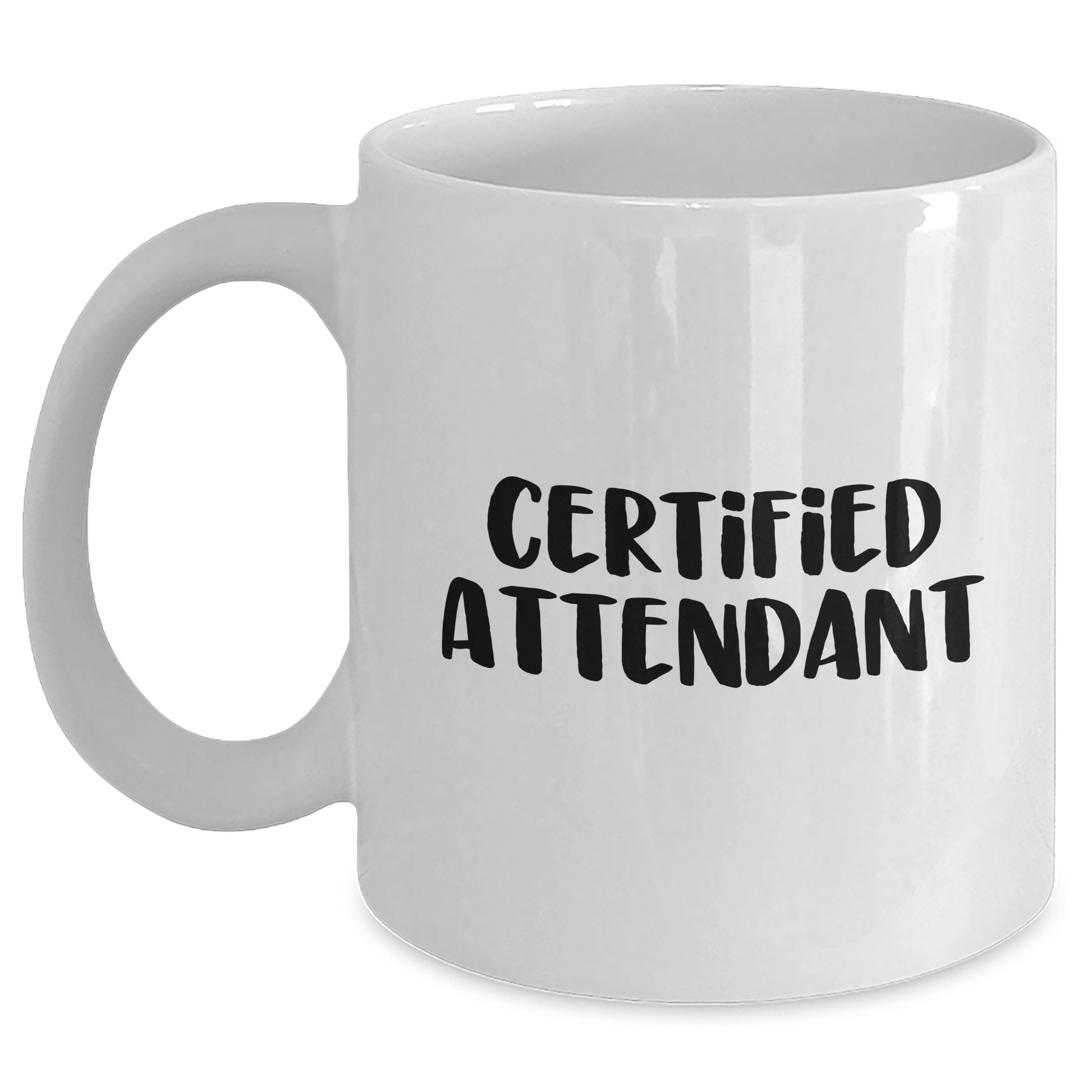 Funny Certified Attendant White Coffee Mug Gifts from Friends for Graduation - 'You're a-Maze-ing!' - Main