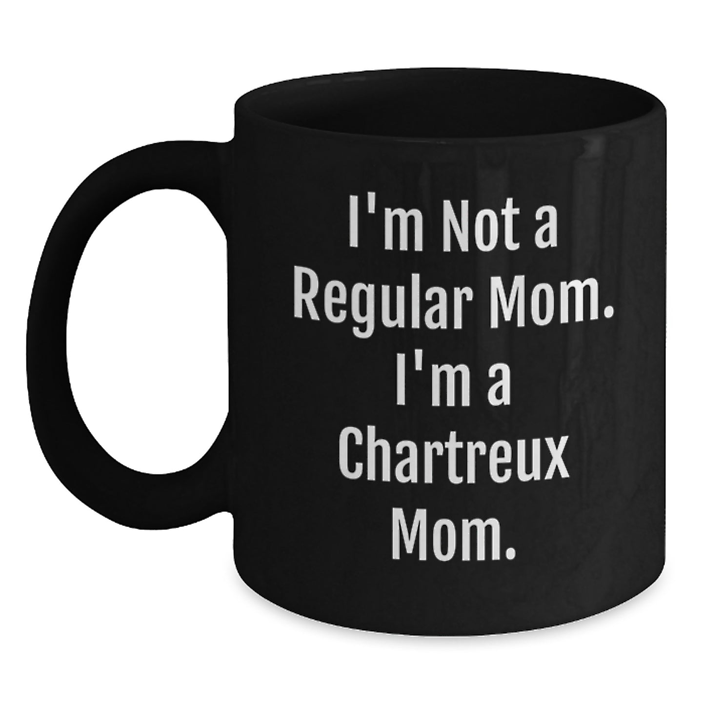 Funny Chartreux Cat Mom Black Coffee Mug Gifts from Mom for Chartreux Cat Lover's Birthday Unique Gifts - Main