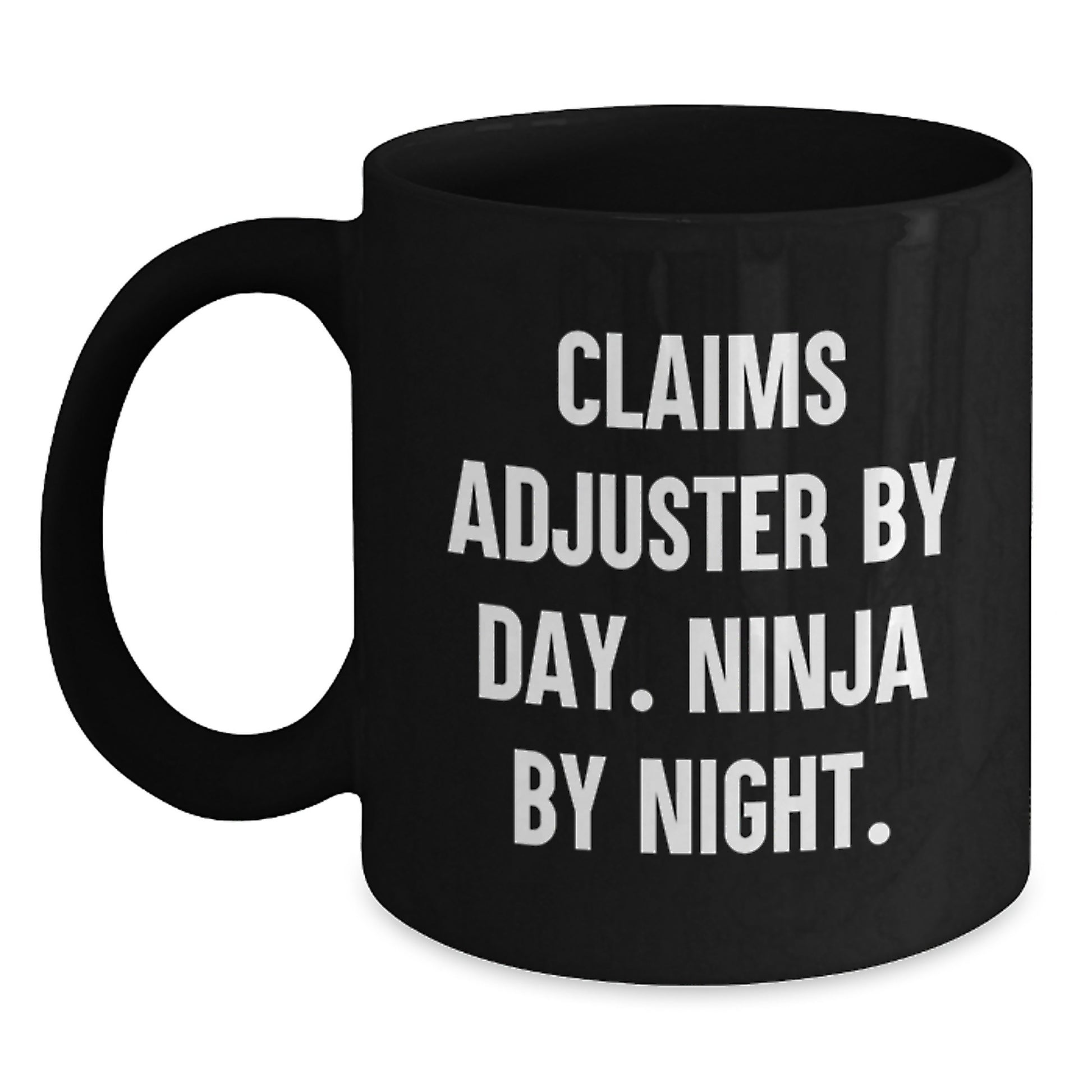 Funny Claims Adjuster Gifts from Friends, Black Coffee Mug for Claims Adjuster, Valentine's Unique Gifts - Main