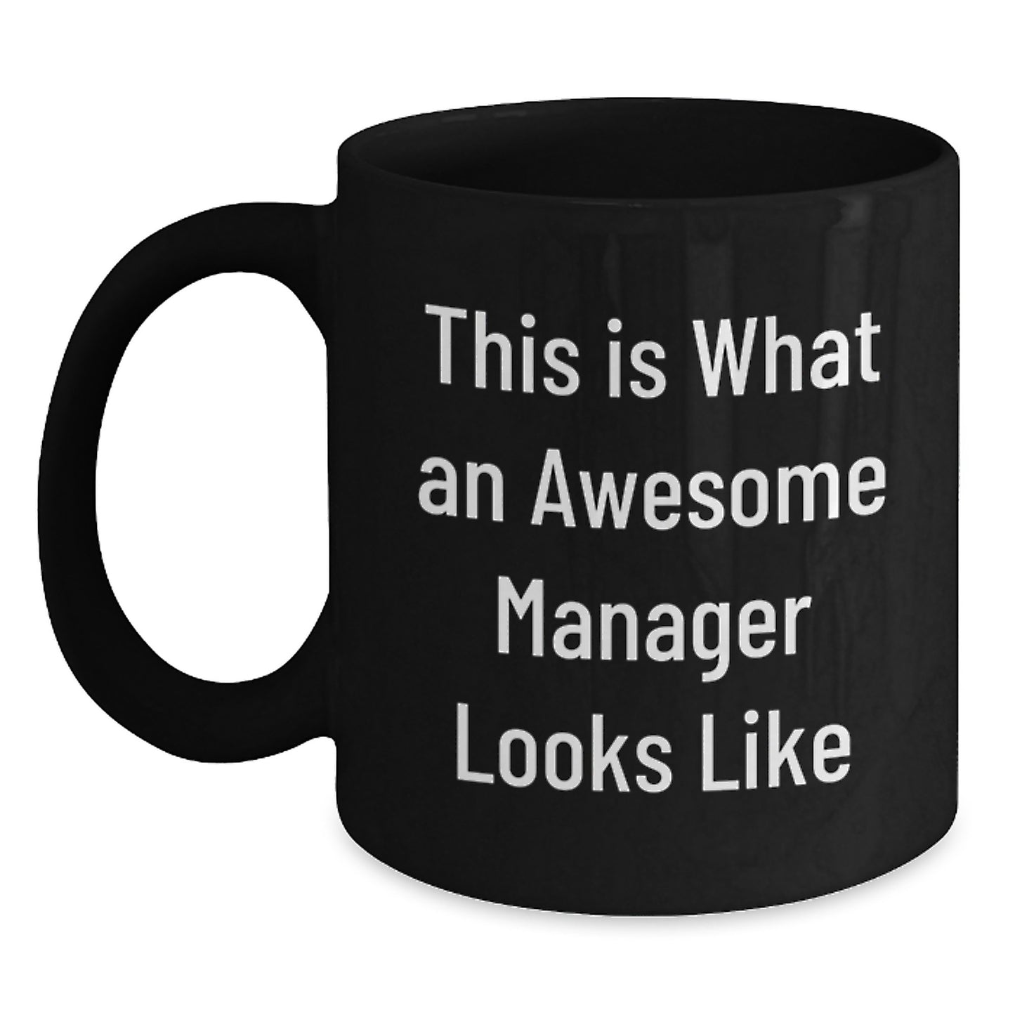 Funny Manager Gifts from Friends, Cute Birthday Presents for Awesome Manager, Black Coffee Mug Quotes, 'This Is What An Awesome Manager Looks Like', Gifts for Manager, Manager Appreciation - Main