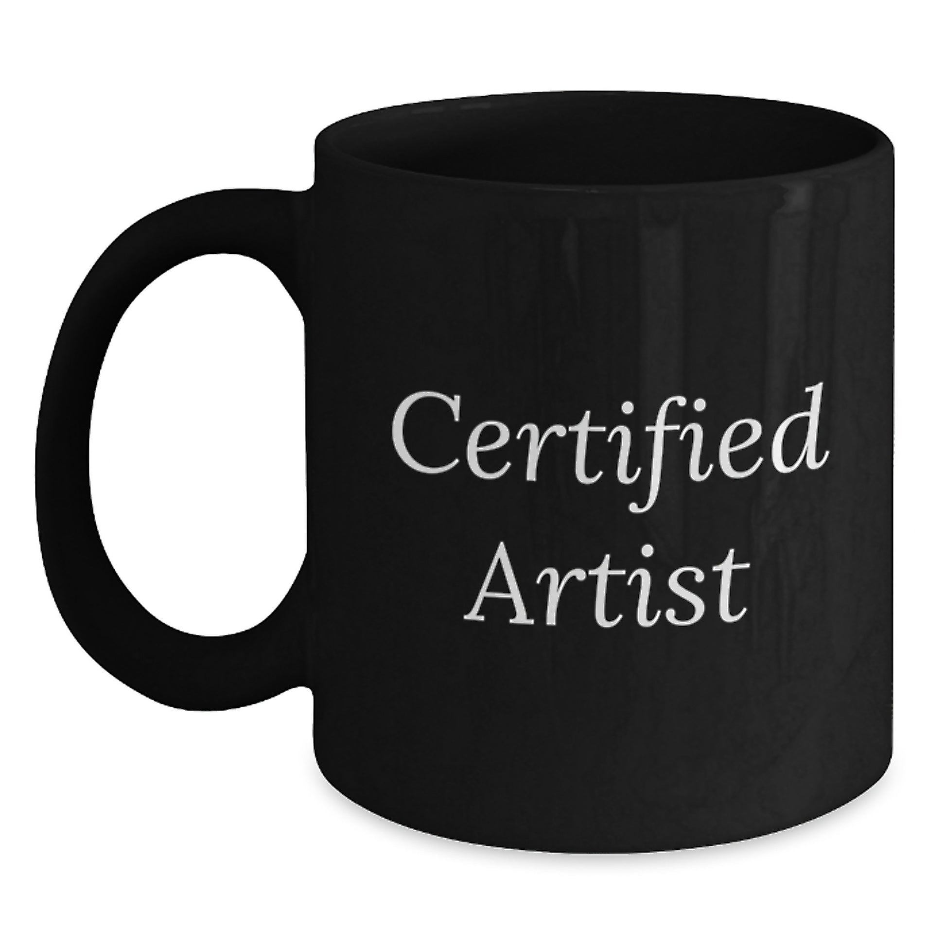 Funny Artist Gifts from Friends to Graduating Artists, 'You're a Masterpiece' Quote on Black Coffee Mug, 11oz or 15oz - Main