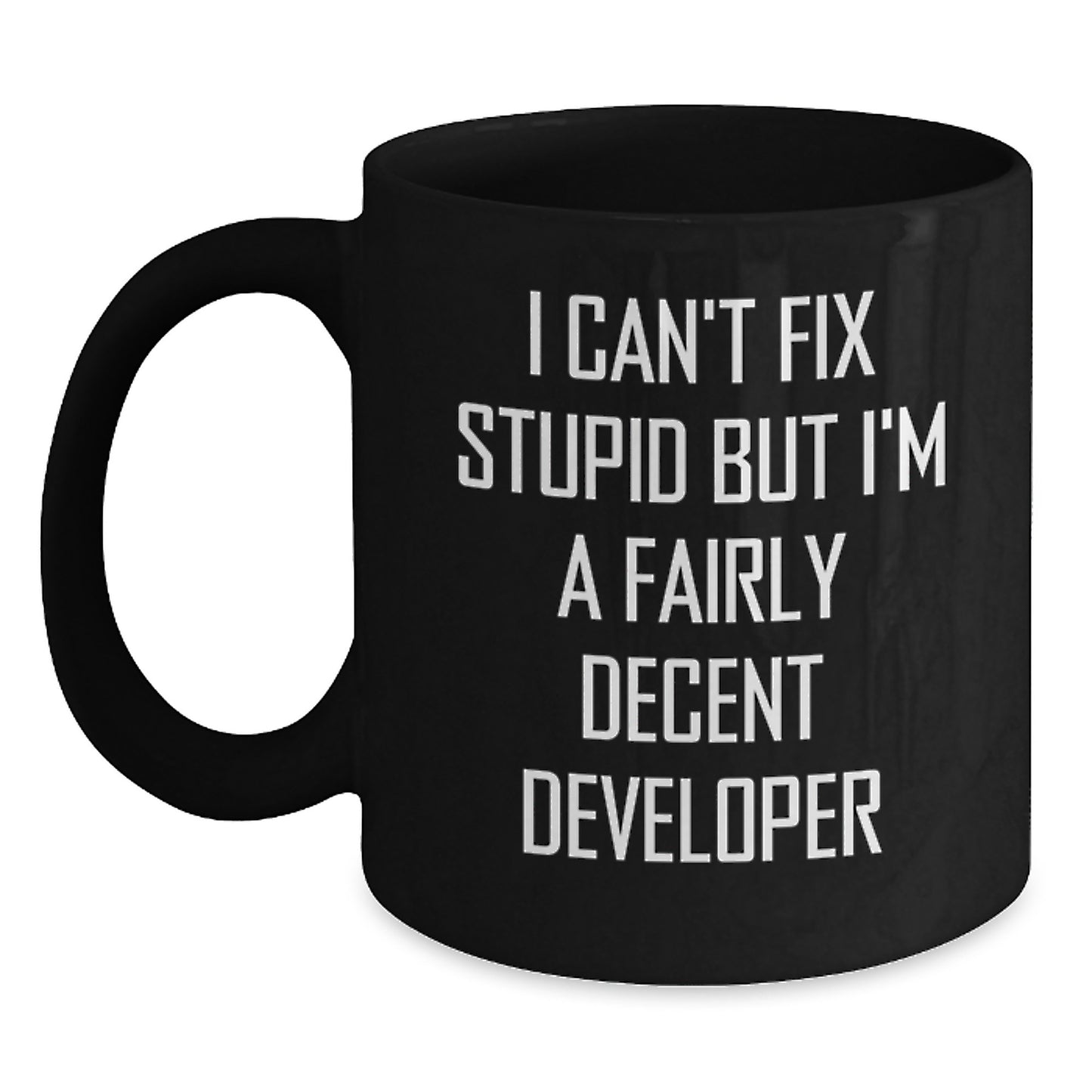 Funny Developer Gifts from Men, Black Coffee Mugs for Christmas Unique Presents for Developer Friends - Main