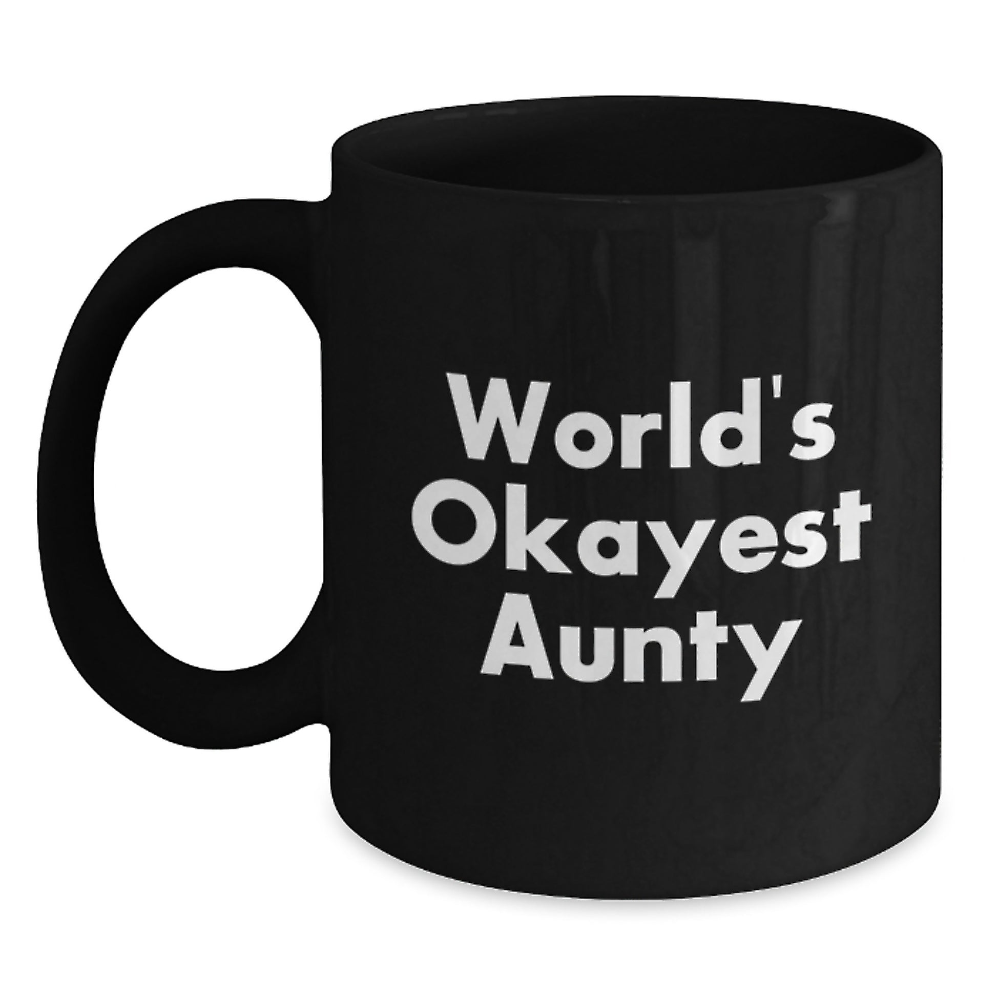 Funny World's Okayest Aunty Gifts for Aunty from Family at Christmas Unique Gifts - Main