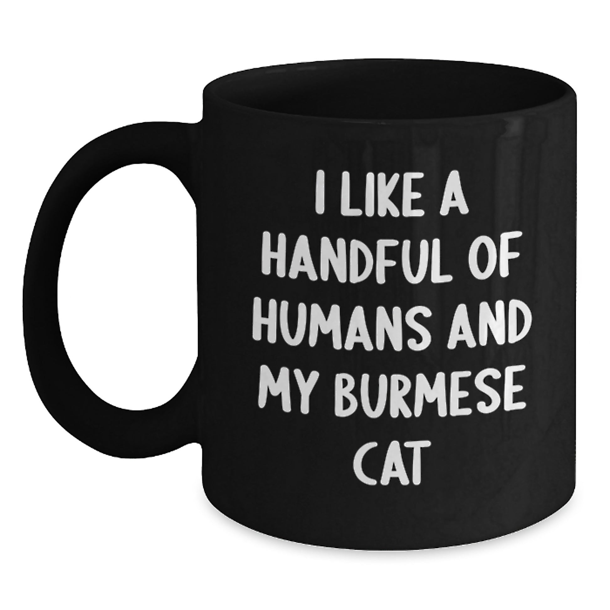 Burmese Cat Lovers Gifts from Friends to Family, Funny Quote for Graduation, Black Coffee Mug - Main