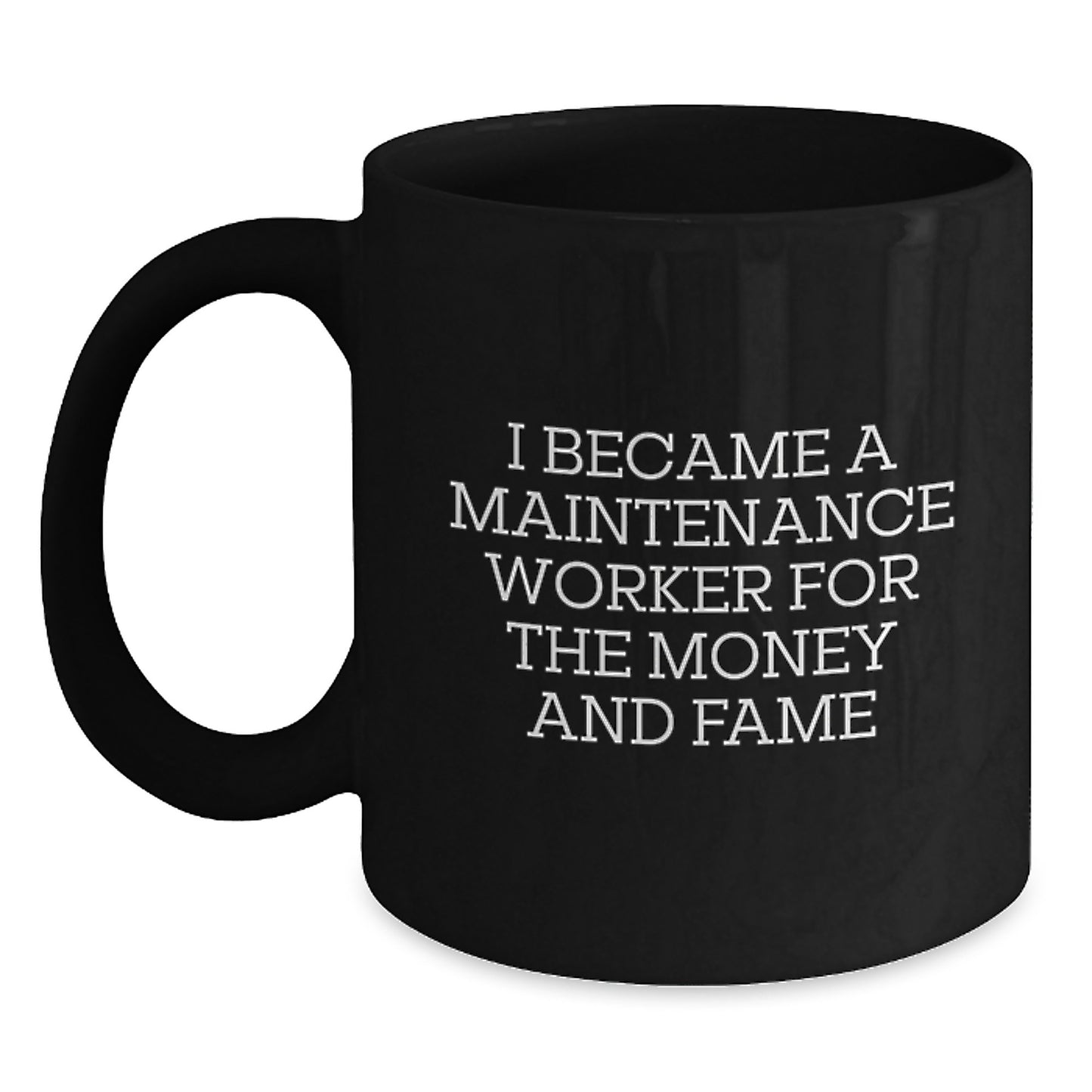 Funny Maintenance Worker Black Coffee Mug Gifts for Him from Friends, Unique Christmas Unique Gifts for Maintenance Worker, Men, Women, Friends, Coworkers, Family - Main