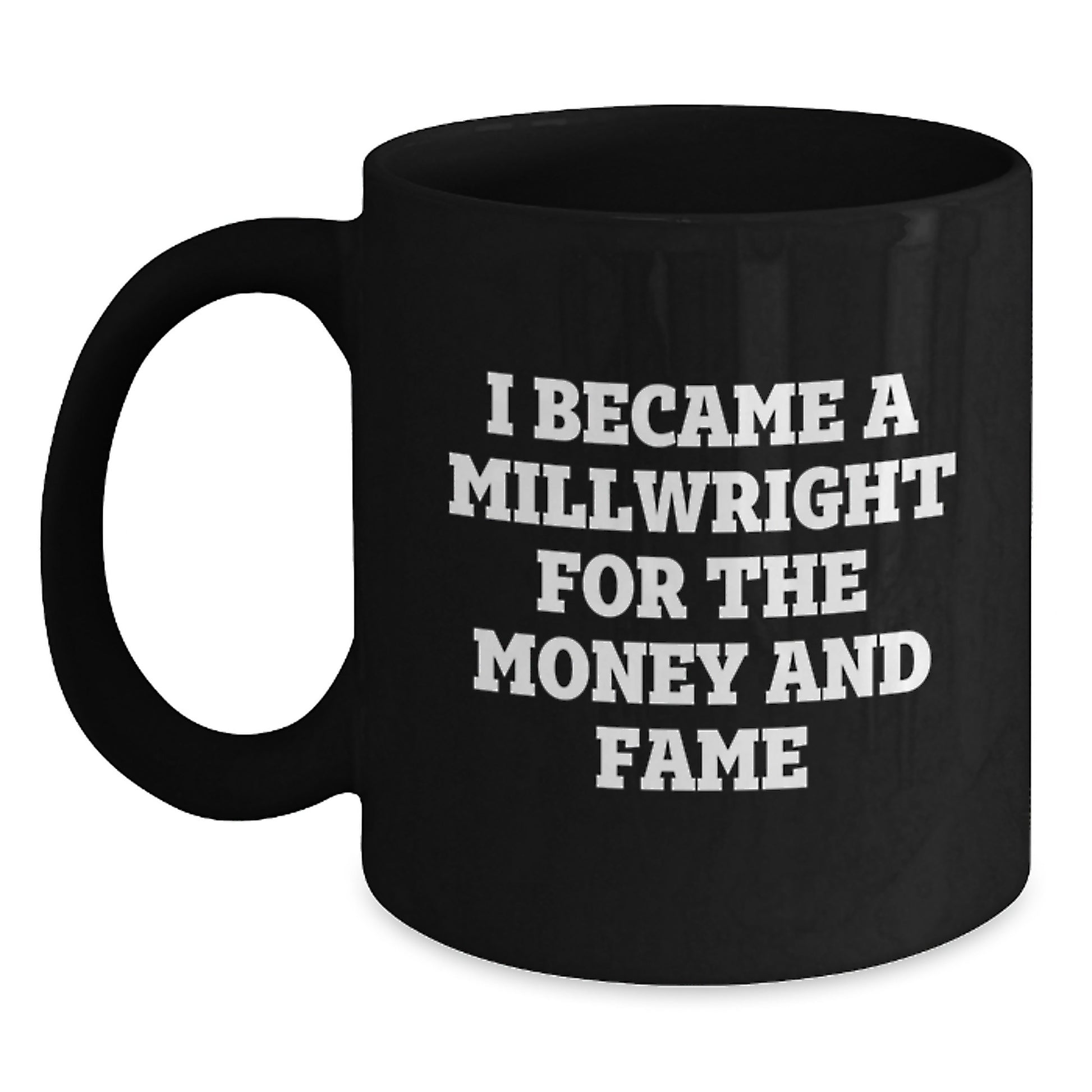Funny Millwright Humor Black Coffee Mugs Gifts for Millwrights from Friends on Christmas Unique Finds - Main