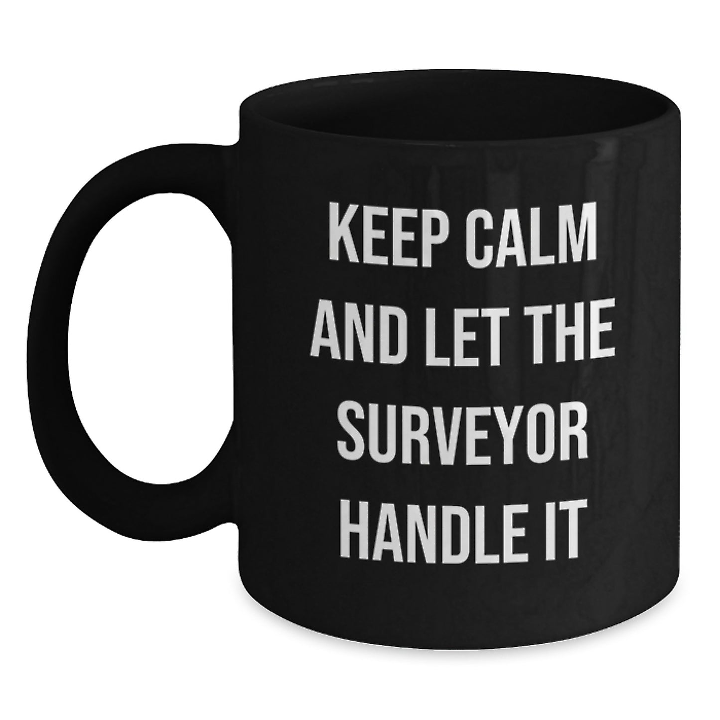 Funny Surveyor Black Coffee Mugs Gifts for Men from Friends This Christmas - Main