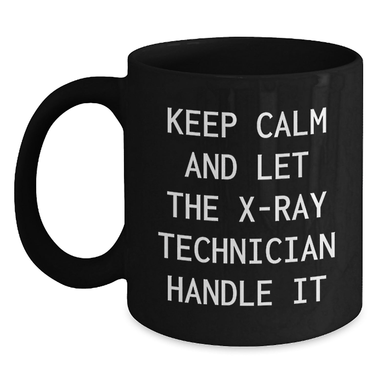 X-Ray Technician Christmas Unique Gifts from Friends, Funny X-Ray Tech Mug, Black Coffee Mug for Men, Women, Coworkers, Family and Friends - Main
