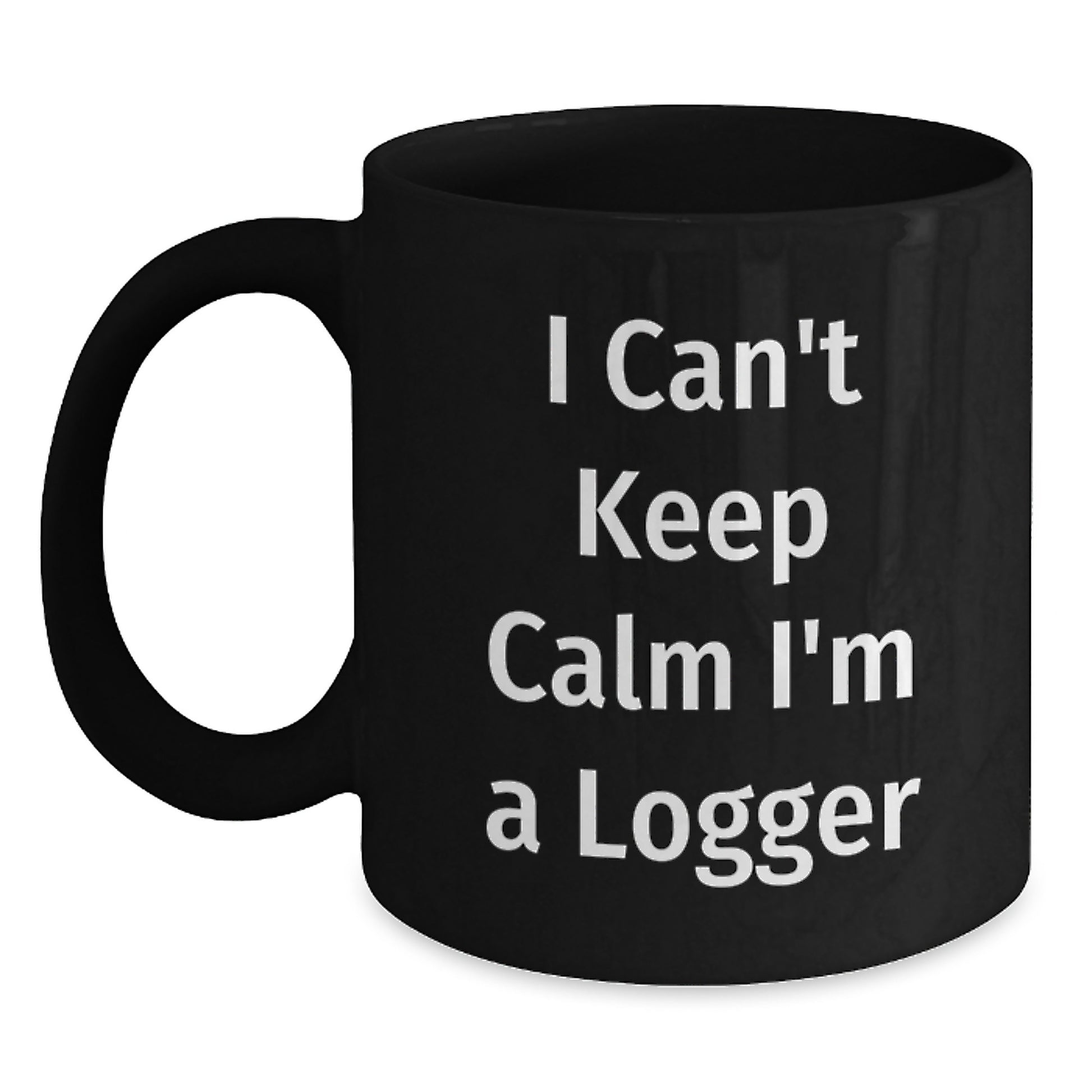 Funny Logger Black Coffee Mug Gifts from Friends and Family for Christmas - Main