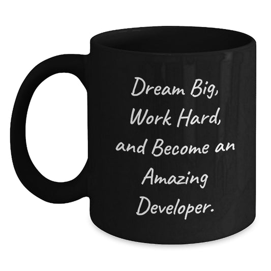 Developer Gifts, Funny Quote, Black Coffee Mug for Birthday, Gifts from Friends, Gifts for Developer - Main