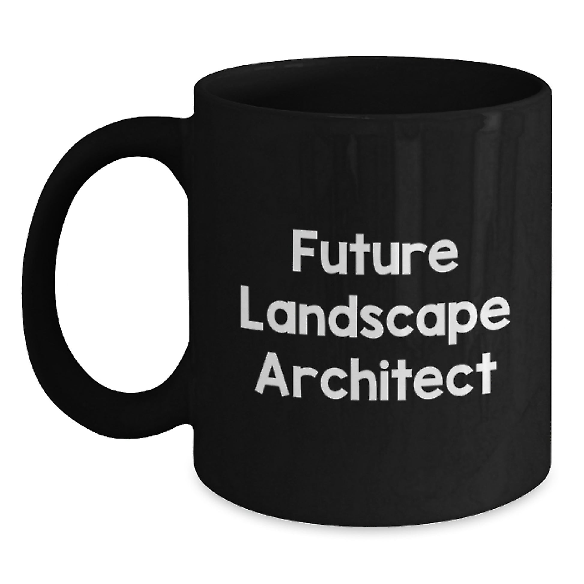 Funny Landscape Architect Quotes Christmas Unique Gifts for Men Women Friends Family, Black Coffee Mug, Perfect for Future Landscape Architect - Main