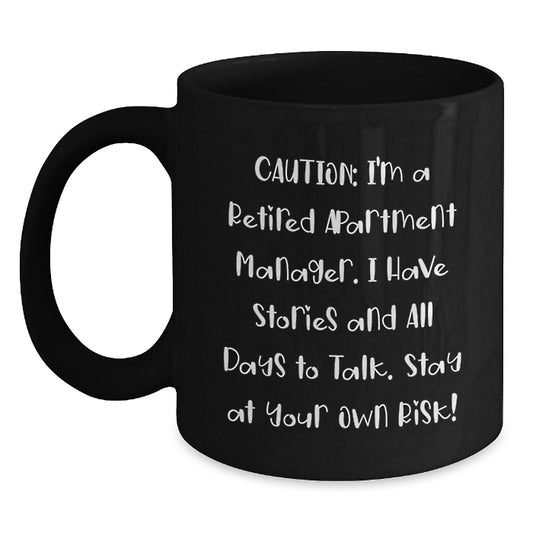 Funny Stories of a Retired Apartment Manager Gifts from Men to Men for Christmas Unique - Main