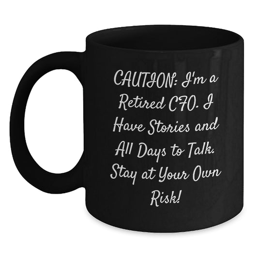 CFO Gifts from Friends - Funny Quote Black Coffee Mug, 11oz or 15oz, Microwave and Dishwasher Safe, Graduation Unique Gifts for CFO Men - Main