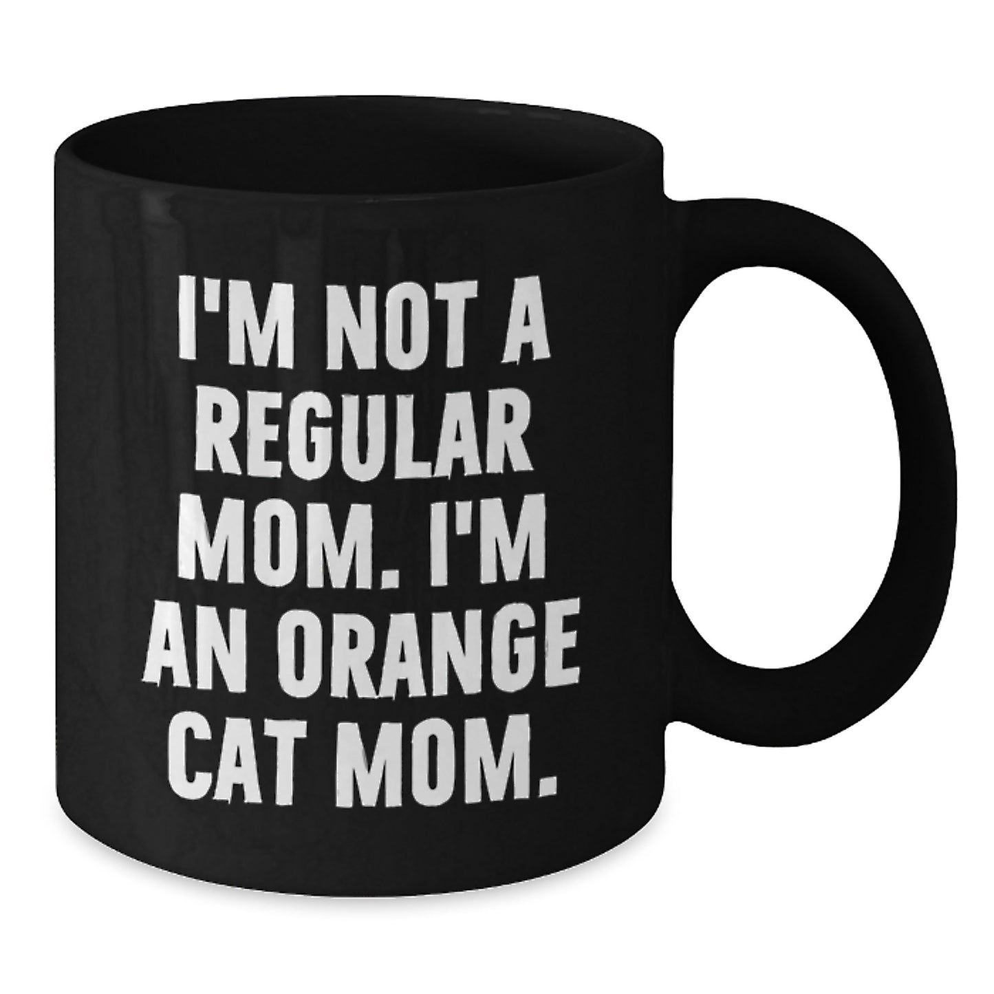 Orange Cat Mom Funny Gifts from Friends for Orange Cat Lovers Birthday Unique Orange Cat Mug - Additional