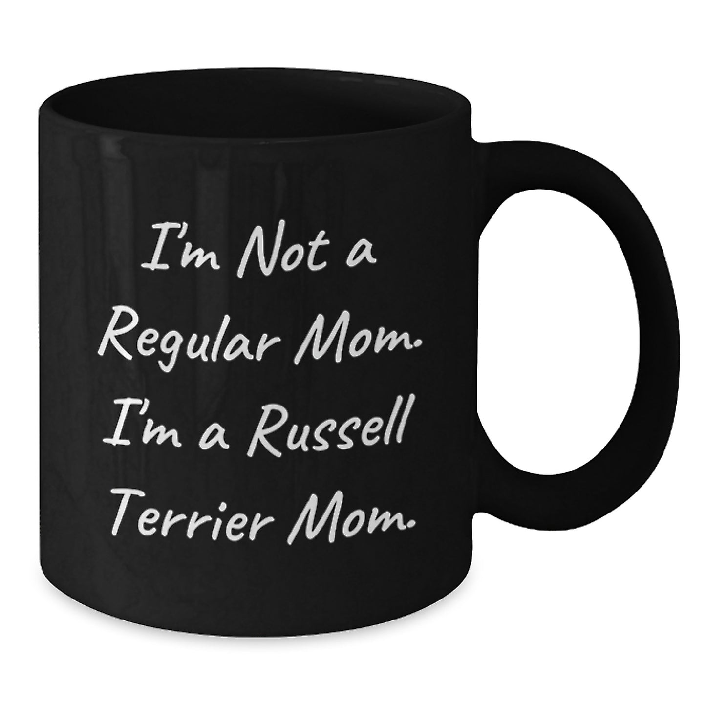 Russell Terrier Dog Mom Funny Black Coffee Mug Gifts from Friends to Family Birthday Unique Ideas - Additional