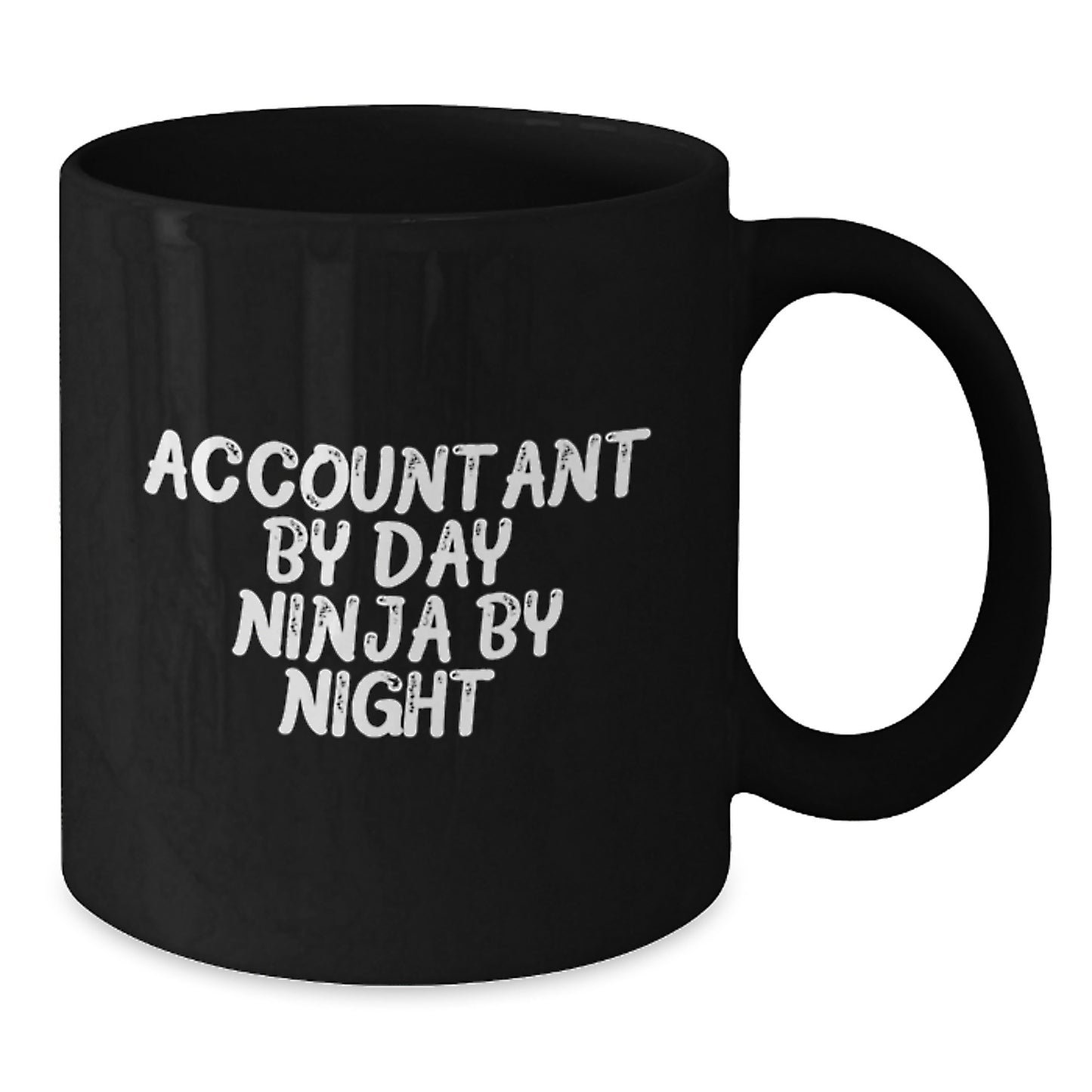 Accountant Gifts for Birthday Funny Mugs, 'Accountant By Day. Ninja By Night.' Black Coffee Mug for Men or Women, Gifts from Friends or Family - Additional