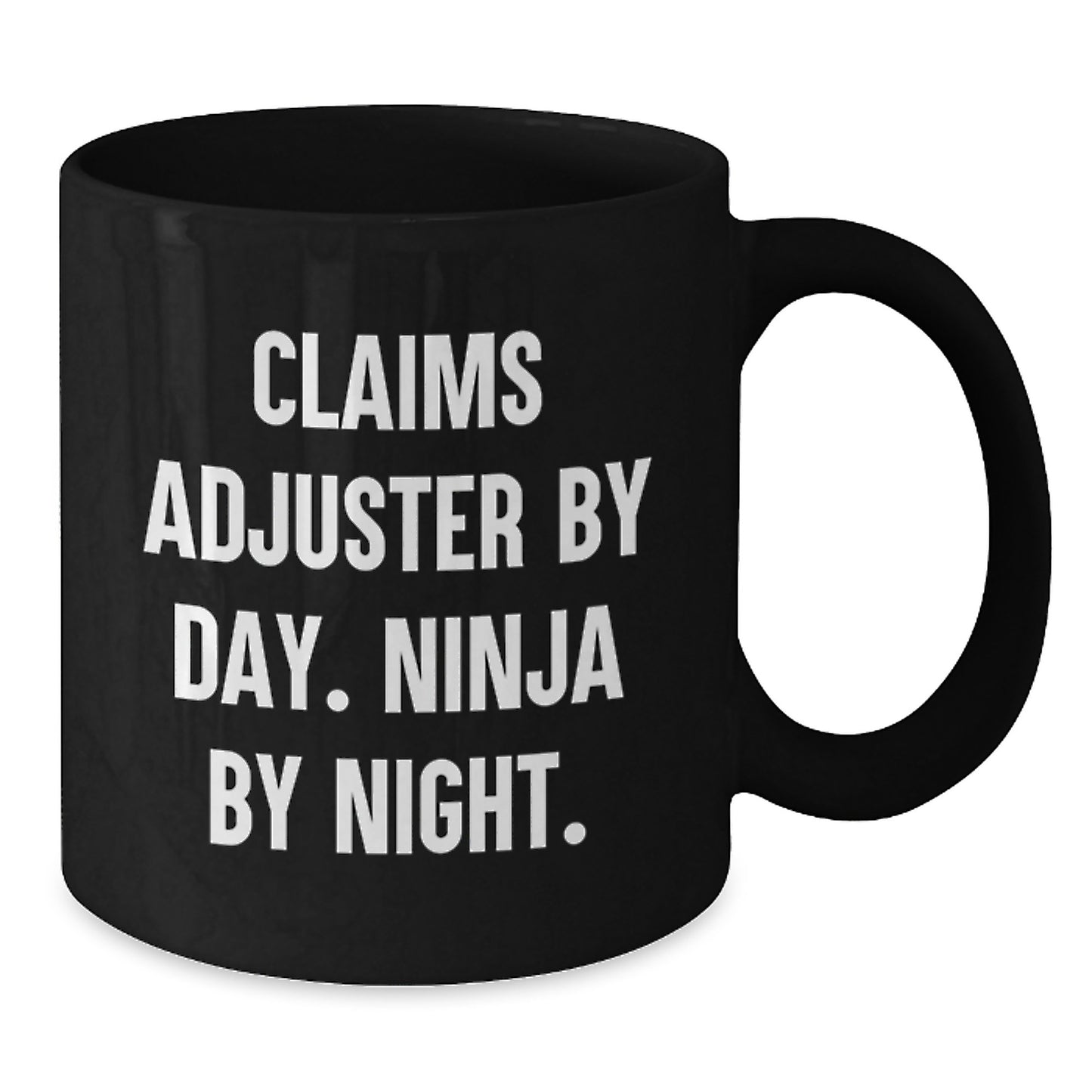 Funny Claims Adjuster Gifts from Friends, Black Coffee Mug for Claims Adjuster, Valentine's Unique Gifts - Additional
