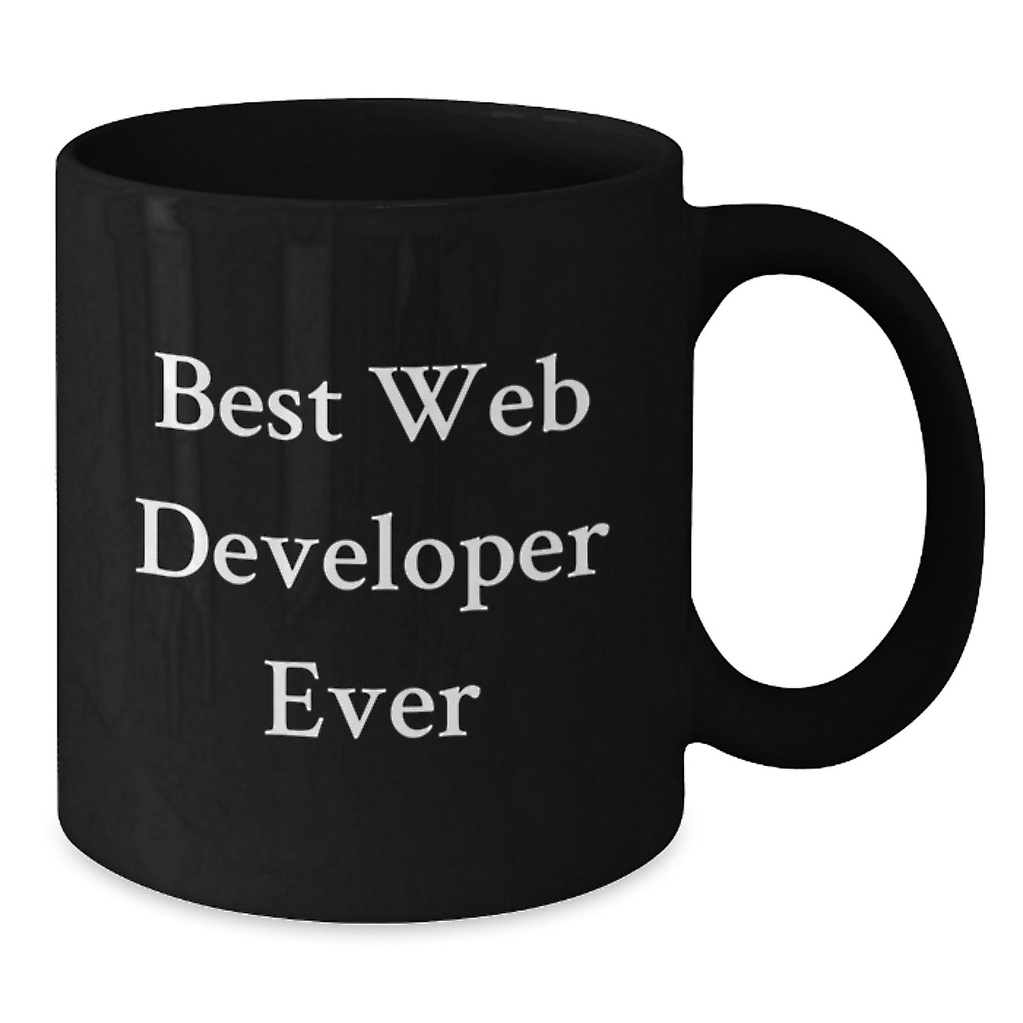 Gifts from Friends to Web Developers for Christmas Unique - Best Web Developer Ever Funny Quote on Black Coffee Mug - Additional