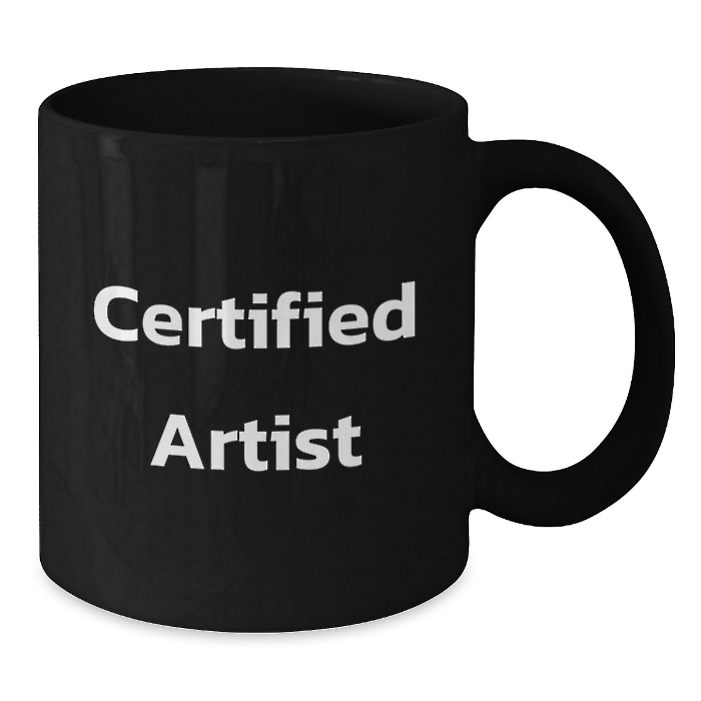 Funny Artist Gifts, Inspirational Quote on Black Coffee Mug, Gifts from Friends for Artist Graduation - Additional