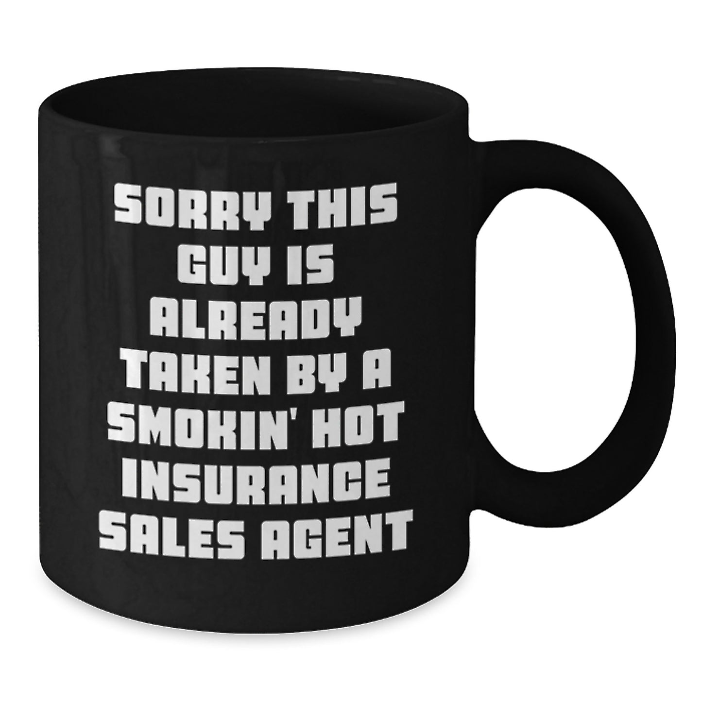 Funny Insurance Sales Agent Gifts, Gifts from Friends, for Insurance Sales Agent, Black Coffee Mug, Christmas Unique Gifts - Additional