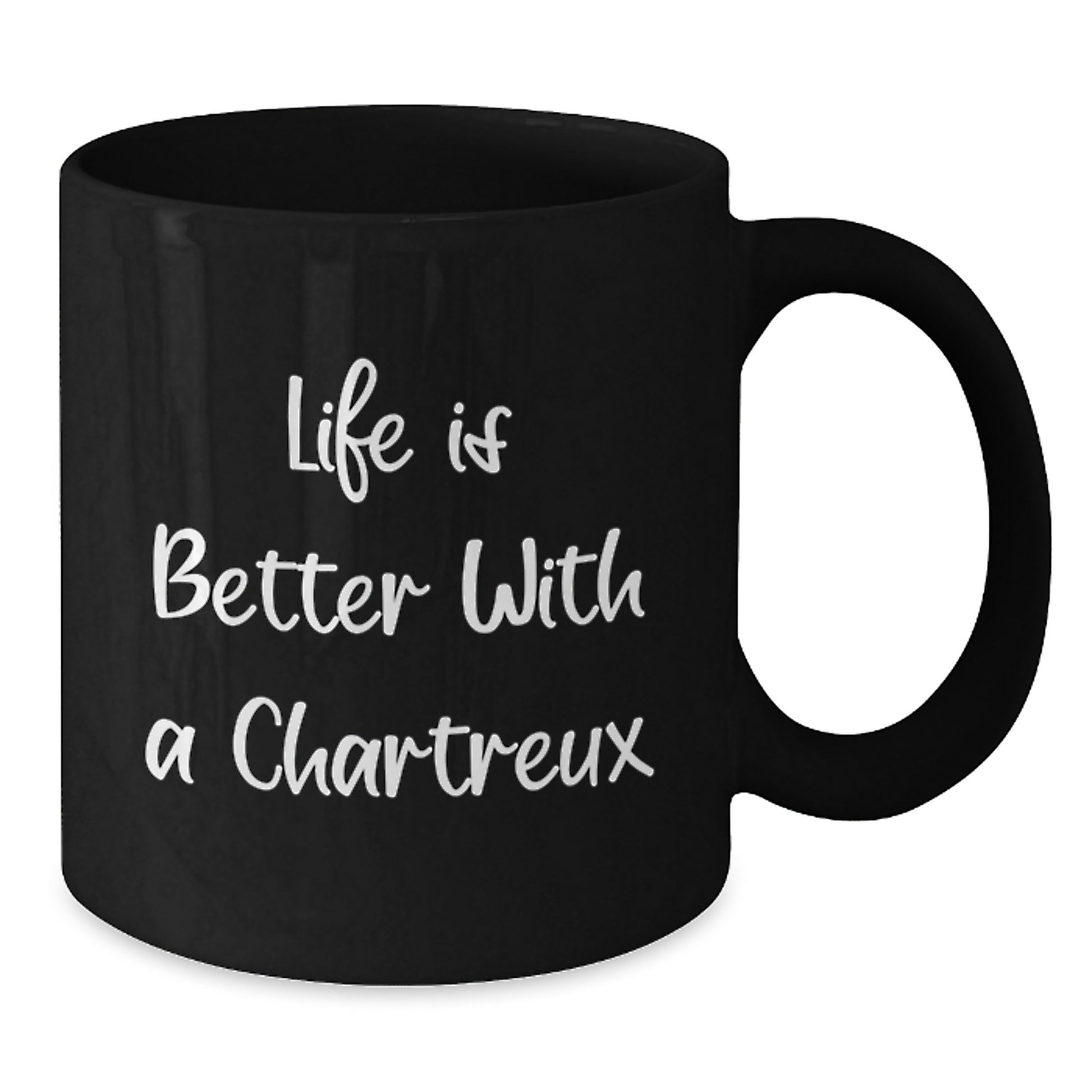 Chartreux Cat Gifts, Funny Quote Life Is Better With A Chartreux, Black Coffee Mug for Graduation, Gifts from Friends, Gifts for Chartreux Cat Lovers - Additional