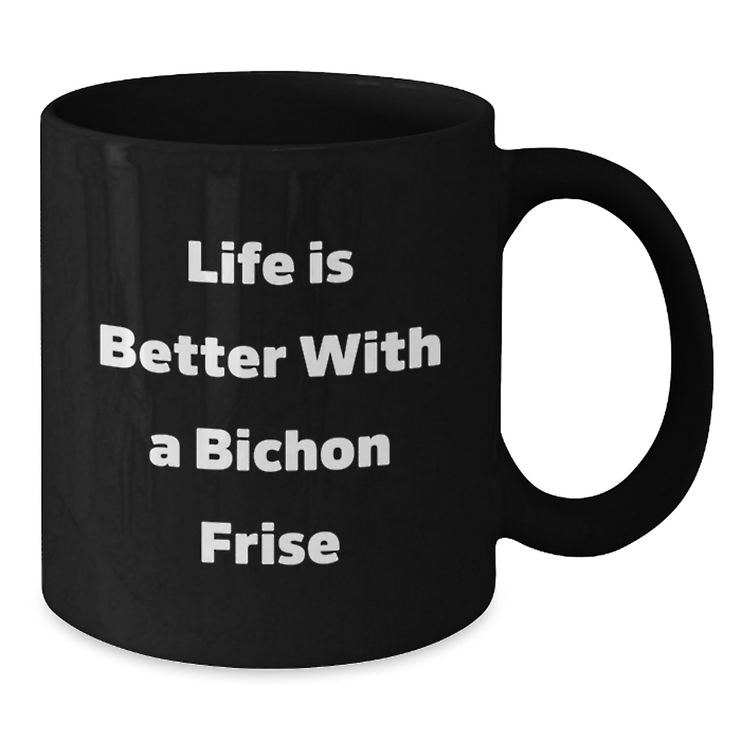 Bichon Frise Dog Lover Gifts from Women, Funny Black Coffee Mug for Friends, Unique Birthday Unique Gifts for Men, Bichon Frise Dog Enthusiasts - Additional