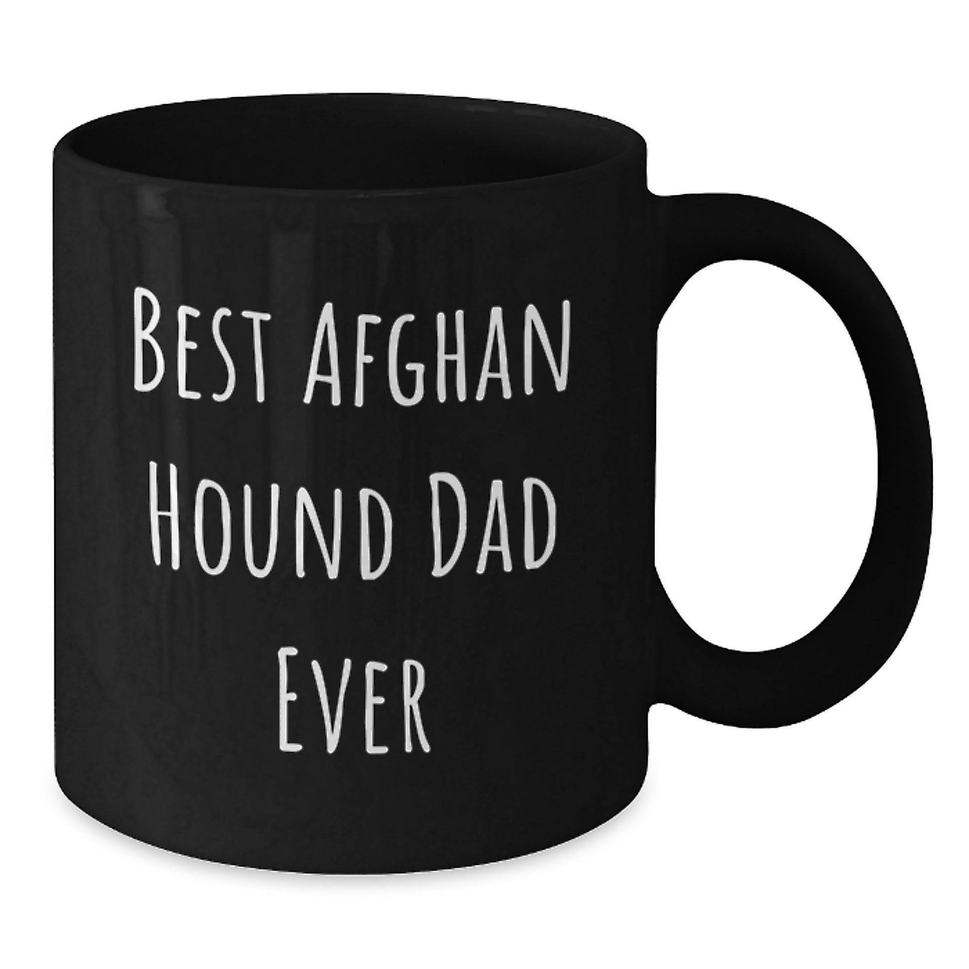 Funny Afghan Hound Dog Black Coffee Mugs, Gifts from Mom, Dad, or Friends for Best Afghan Hound Dad Ever on Valentine's - Additional
