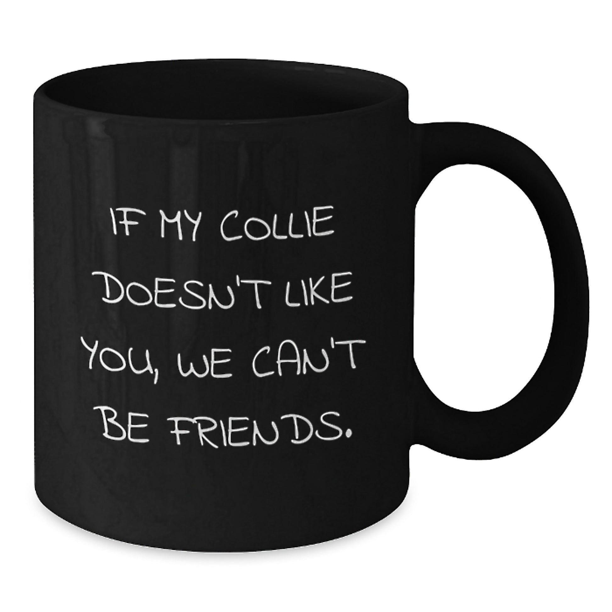 Collie Dog Lover Gifts for Friends Funny Black Coffee Mugs Valentine's Unique Collie Dog Mum Dad - Additional