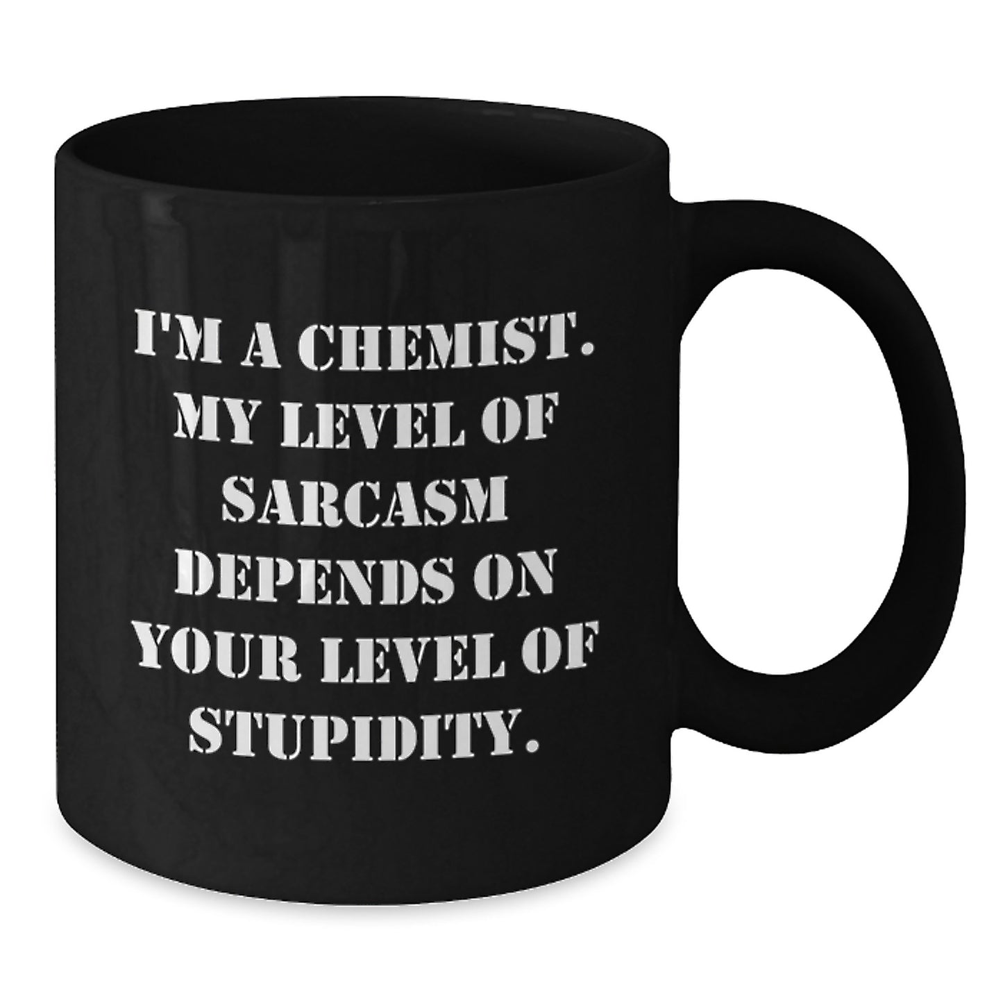Chemist Gifts, Funny Quote Black Coffee Mug, Birthday Unique Presents from Friends or Family - Additional