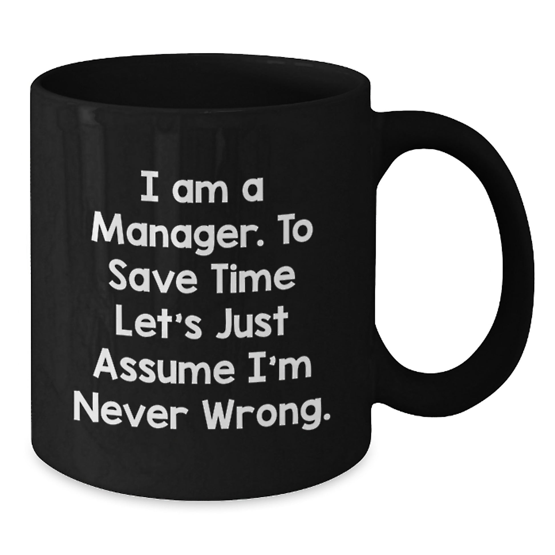 Gifts from Men, Funny Manager Quotes Black Coffee Mugs for Manager Friends, Christmas Unique Gifts - Additional