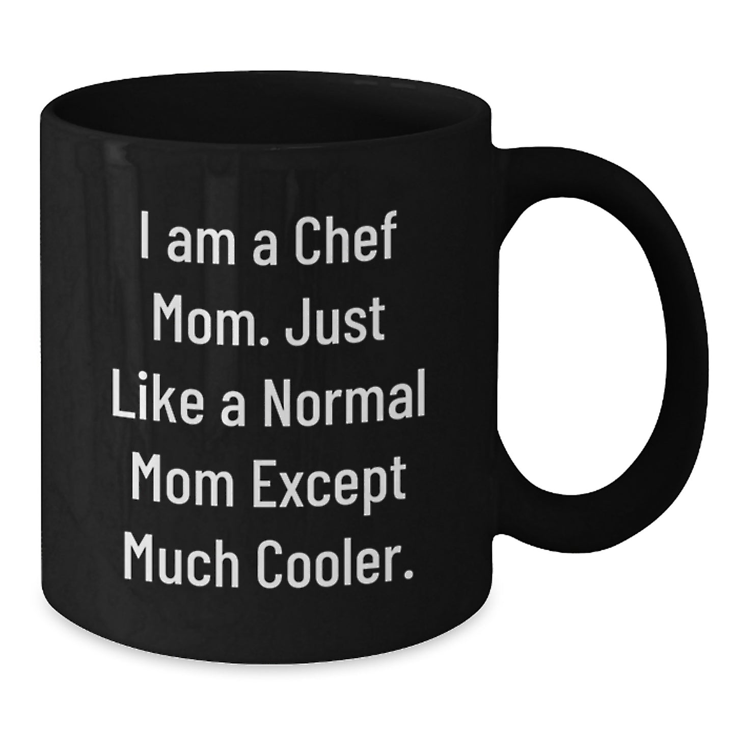 Funny Chef Gifts Black Coffee Mug, Gifts from Mom to Chef Son, Unique Christmas Unique Gifts for Chef Dad - Additional