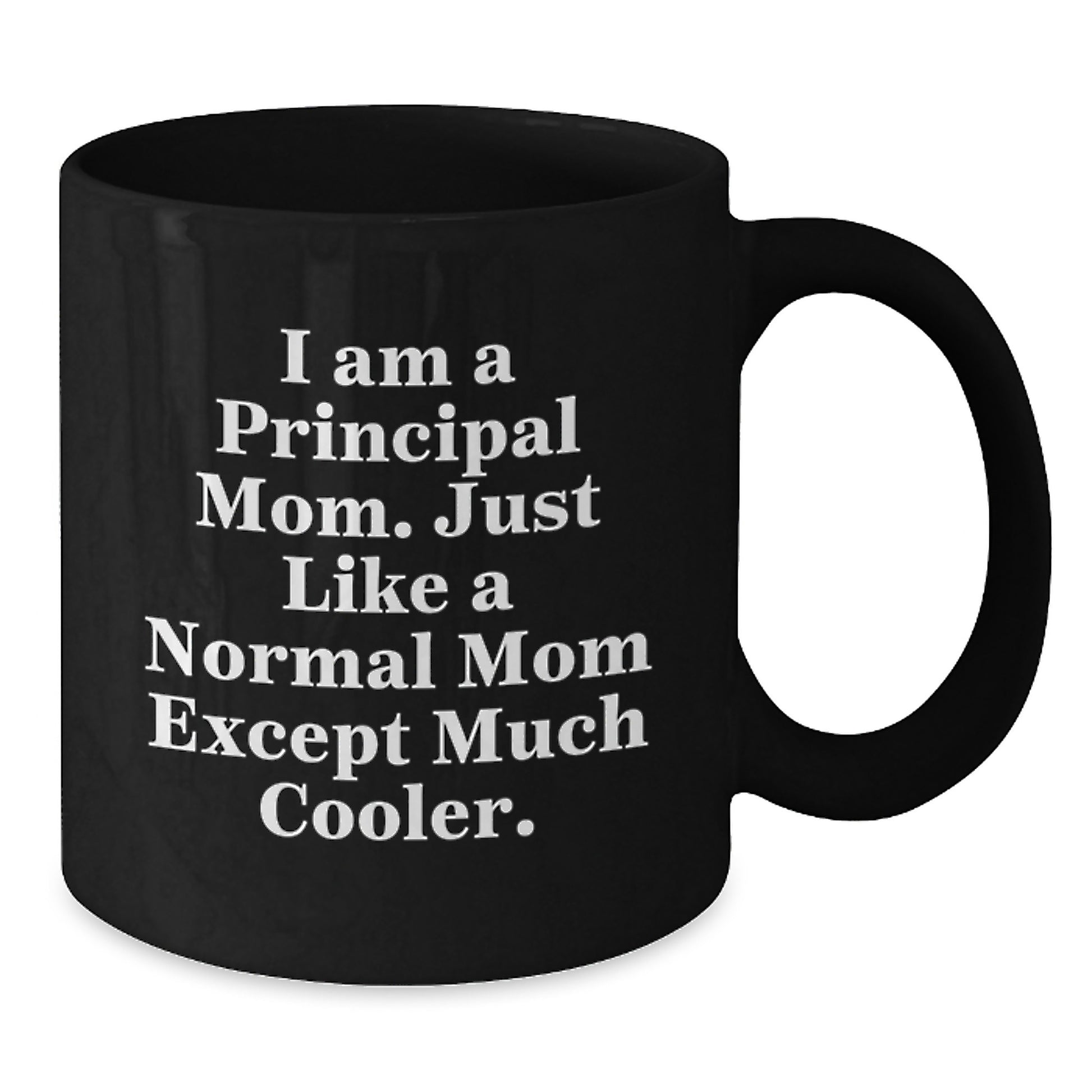 Funny Principal Mom Gifts from Family for Principal Men - Principal Black Coffee Mug, Christmas Unique Gifts - Additional