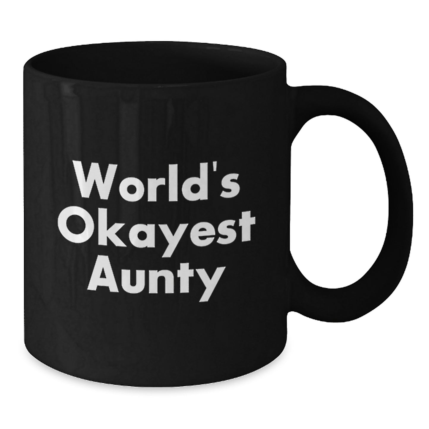Funny World's Okayest Aunty Gifts for Aunty from Family at Christmas Unique Gifts - Additional