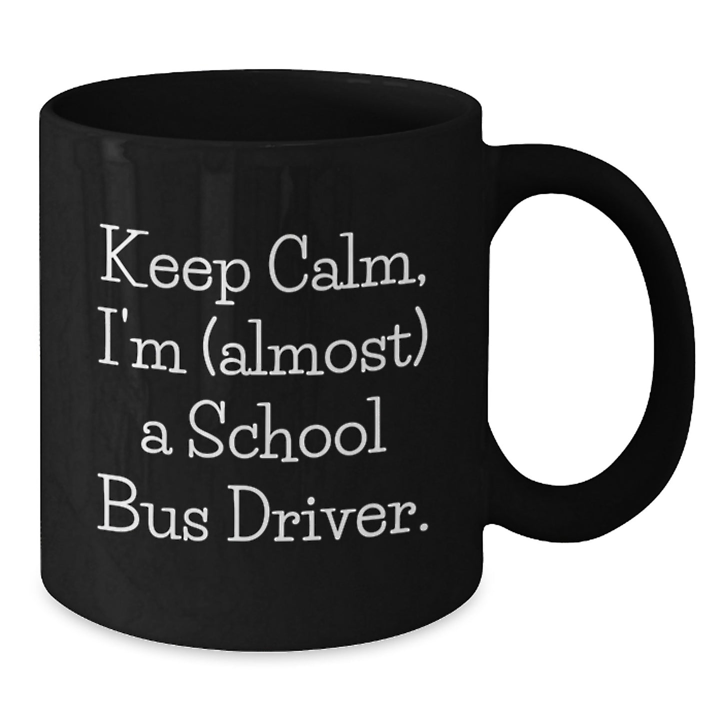 Funny School Bus Driver Gifts from Men, Women, or Friends - Black Coffee Mug for School Bus Driver, Christmas Unique Presents - Additional