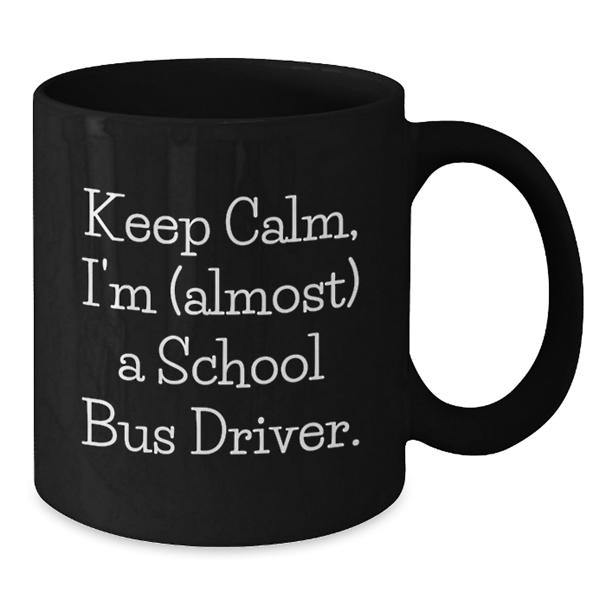 Funny School Bus Driver Gifts from Men, Women, or Friends - Black Coffee Mug for School Bus Driver, Christmas Unique Presents - Additional