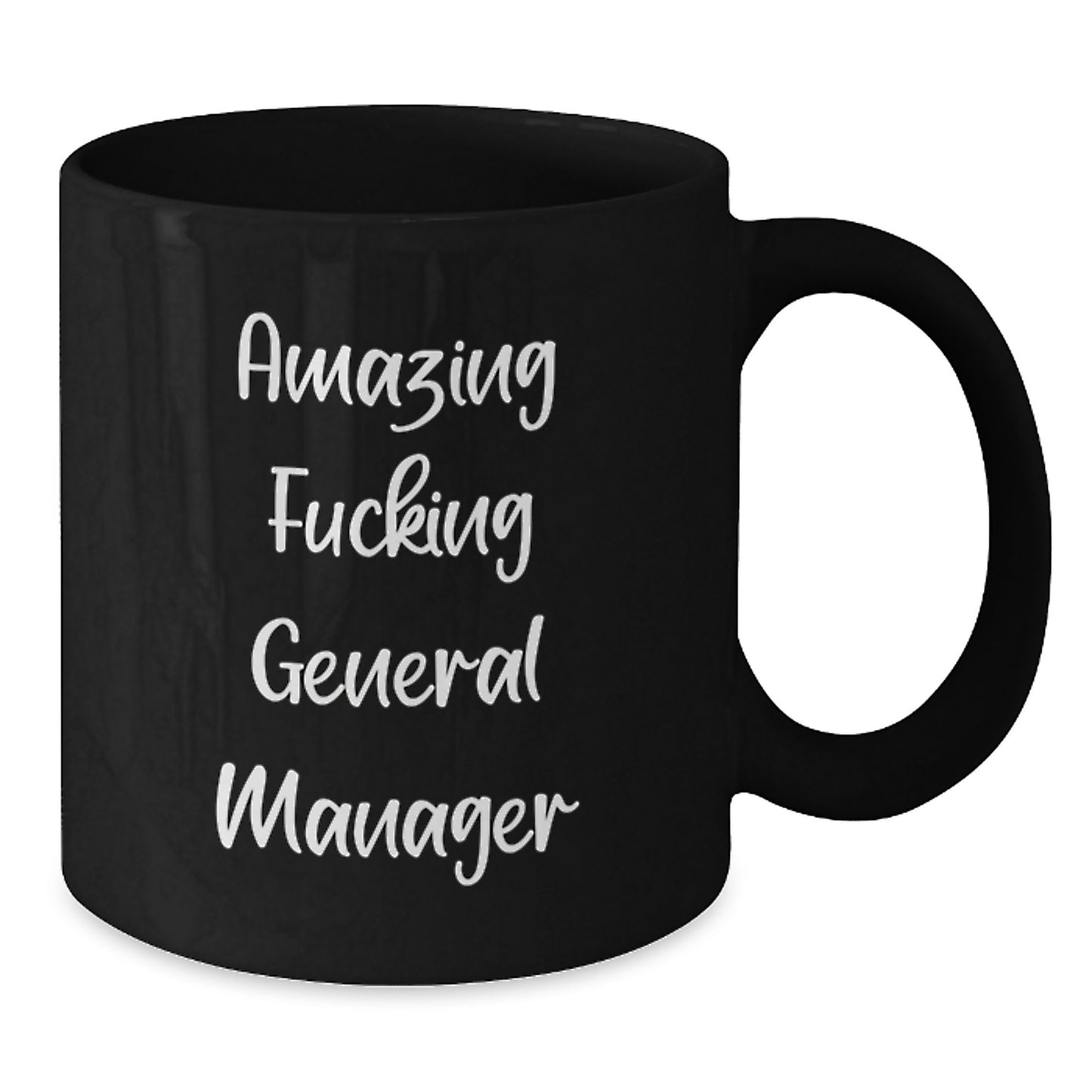 Funny General Manager Gifts from Friends, Inspirational Black Coffee Mug for Men, General Manager Christmas Unique Gifts - Additional