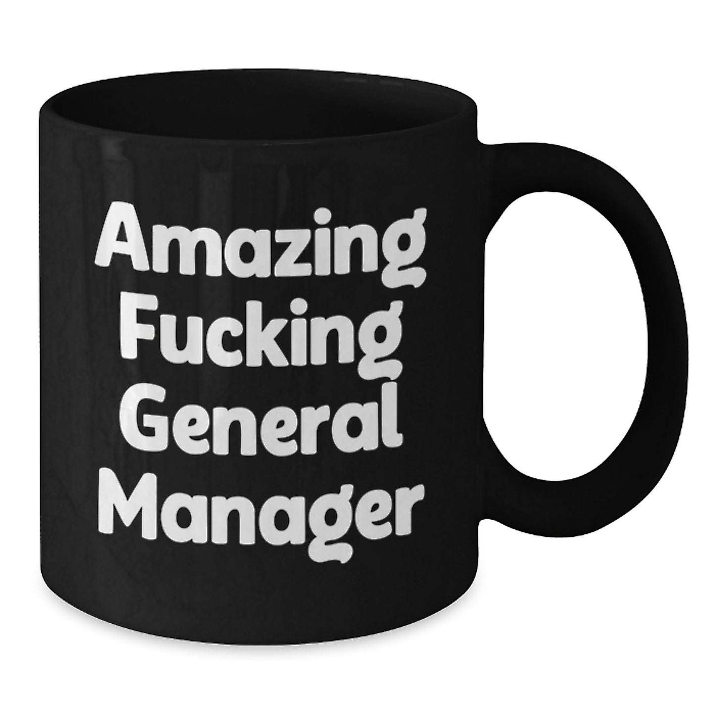 Funny Christmas Unique Gifts for General Managers, General Manager Quotes Black Coffee Mug, Gifts from Friends to General Managers - Additional