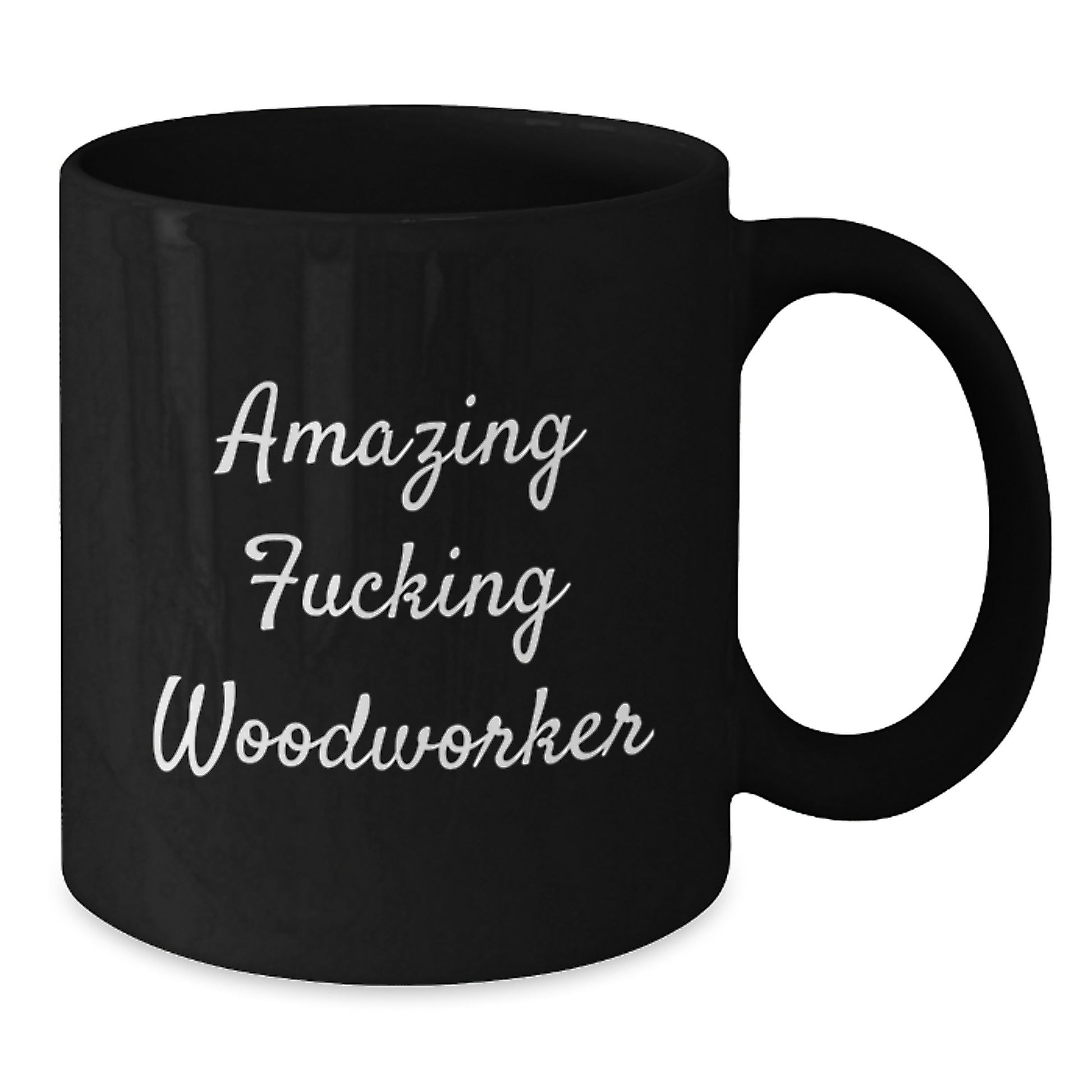 Funny Woodworker Gifts for Him, Amazing Woodworker Coffee Mug, Black Ceramic Mug with Funny Quote for Woodworking Friends and Family - Additional