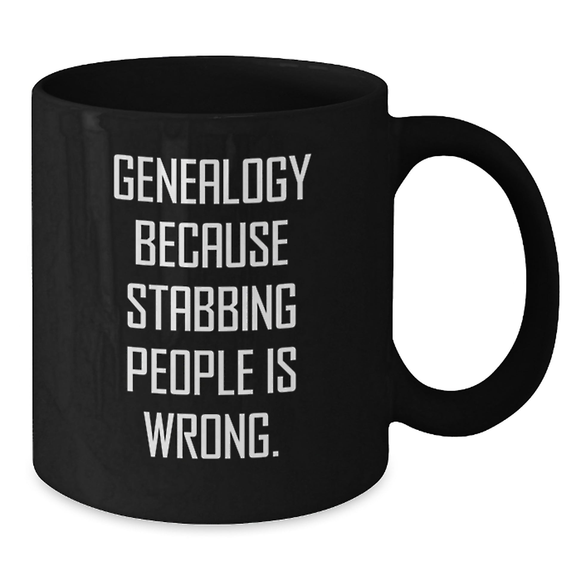 Genealogy Humor Gifts from Family and Friends for Genealogy Enthusiasts - Funny Black Coffee Mug for Genealogy Researchers at Christmas Unique Gifts - Additional