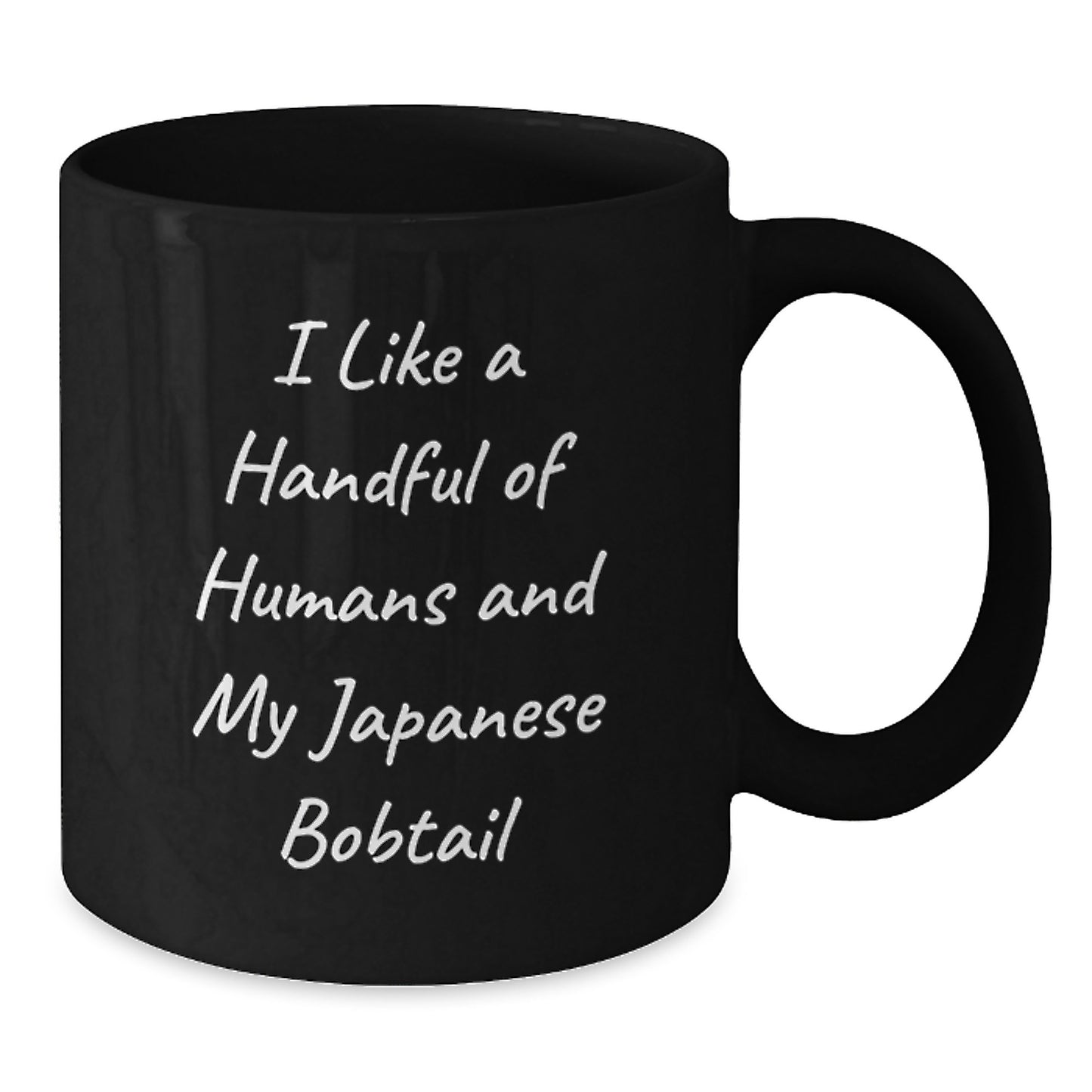Japanese Bobtail Cat Lovers Gifts from Friends for Men Unique Black Coffee Mugs, Funny Quote, Christmas Unique Gifts - Additional