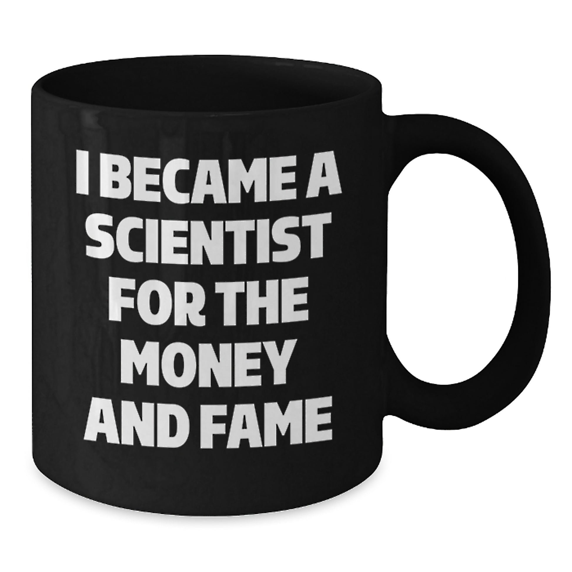 Funny Scientist Gifts for Men, Women, Friends from Coworkers, Family - Inspirational Black Coffee Mug - Christmas Unique Presents for the Scientist in Your Life - Additional