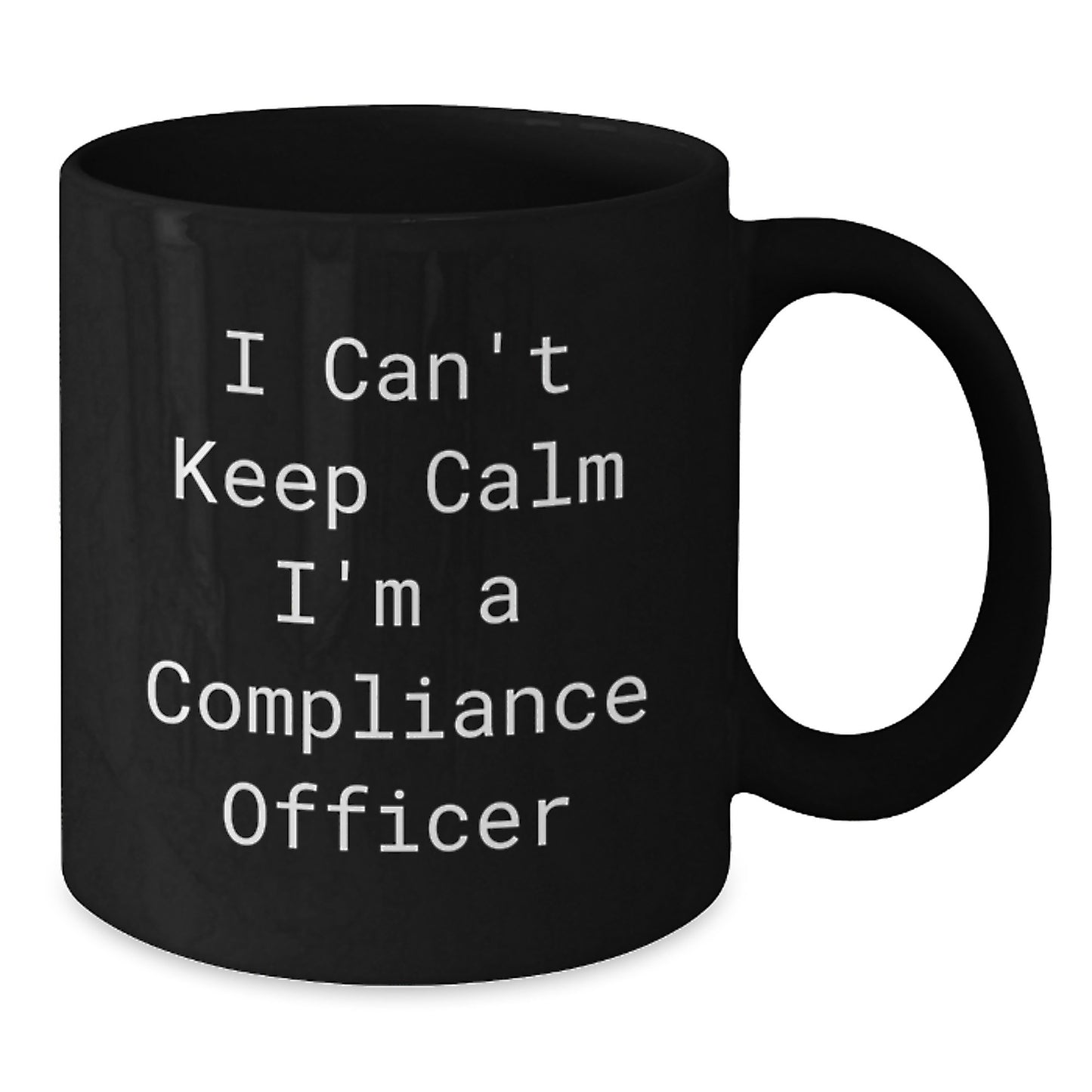 Funny Compliance Officer Gifts for Men from Coworkers - I'm A Compliance Officer Black Coffee Mug for Christmas Unique Gifts - Additional