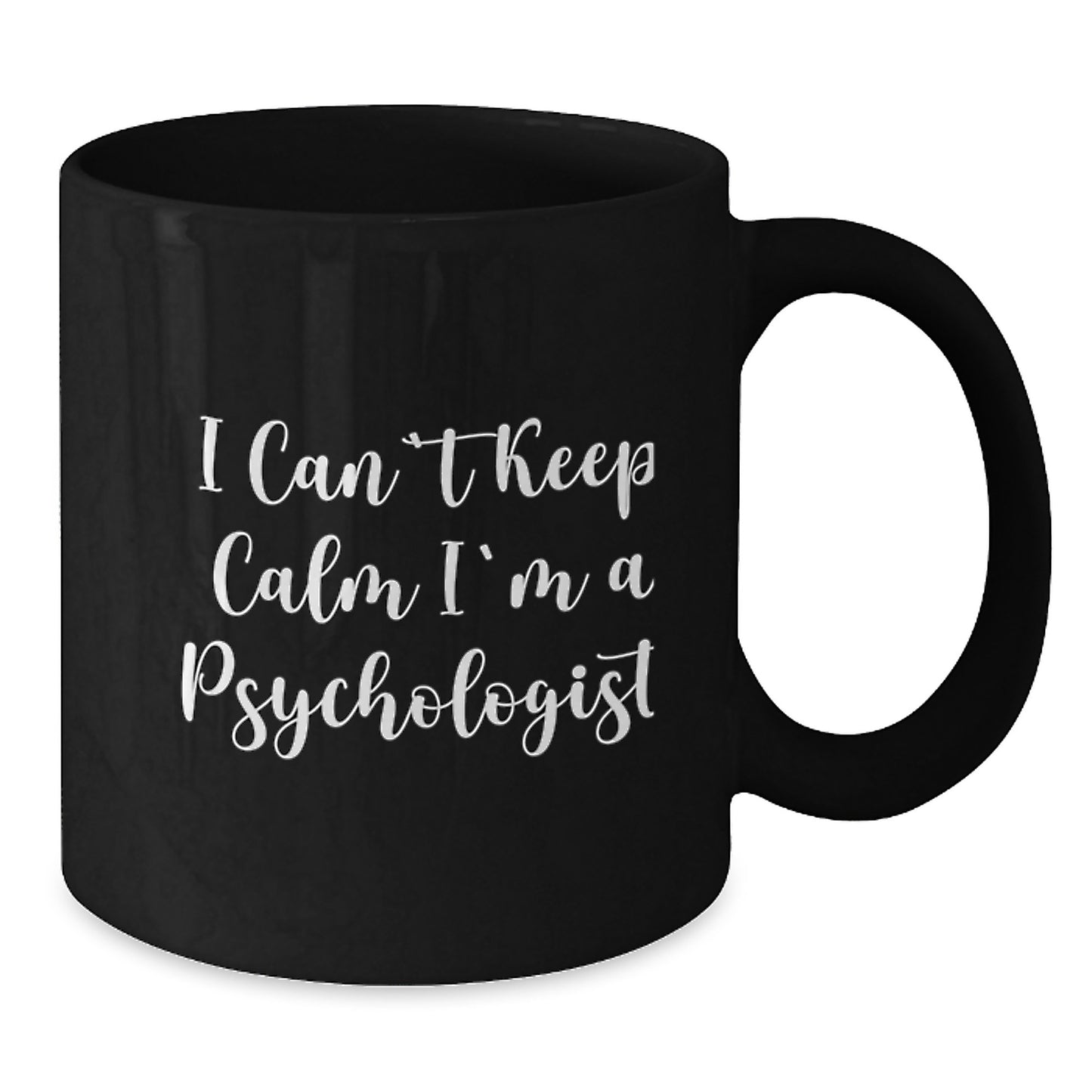Funny Psychologist Gifts, I'm A Psychologist Black Coffee Mug, Perfect Christmas Unique Gifts for Him - Additional
